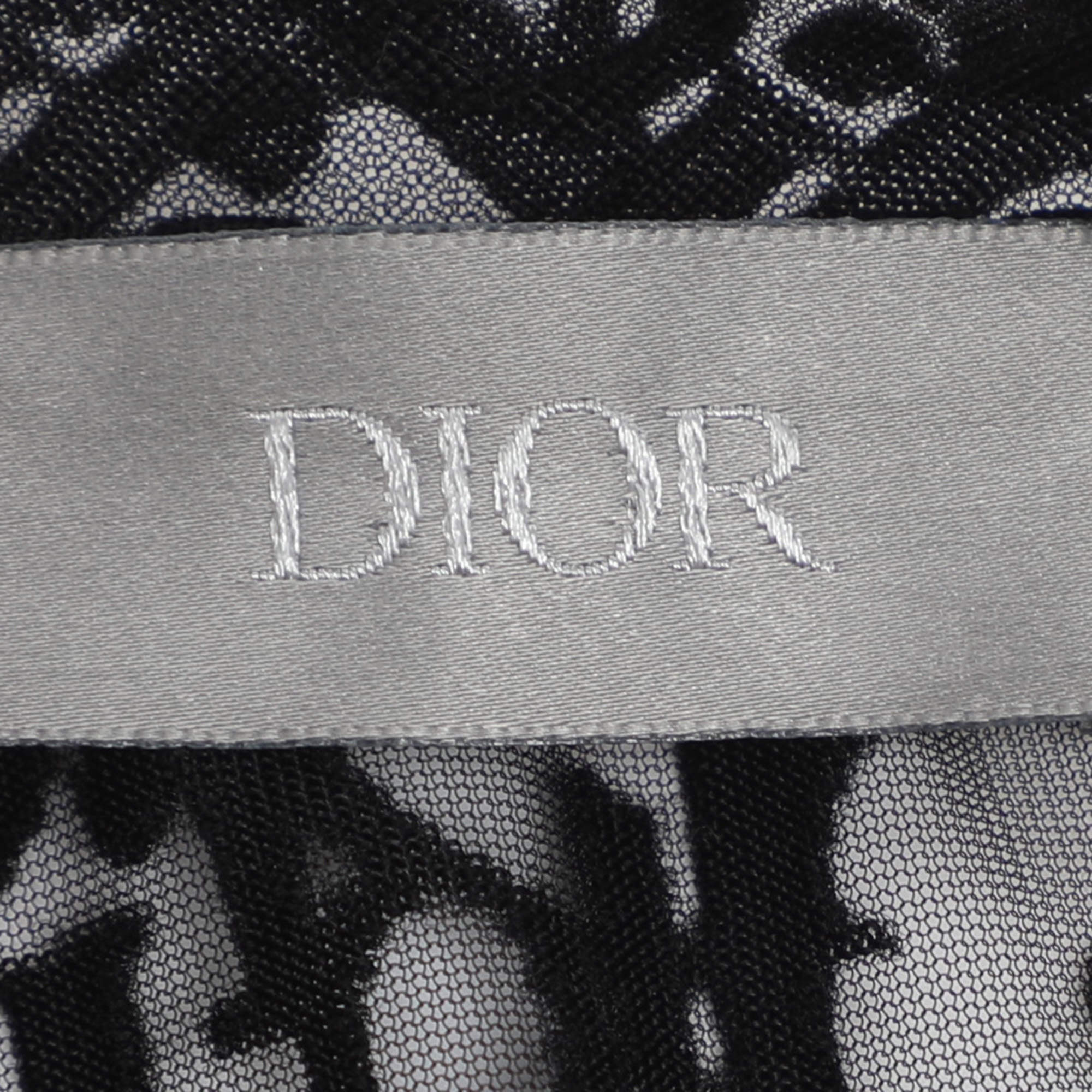 Dior Black Oblique Jacquard See Through T-Shirt L Dior | TLC US