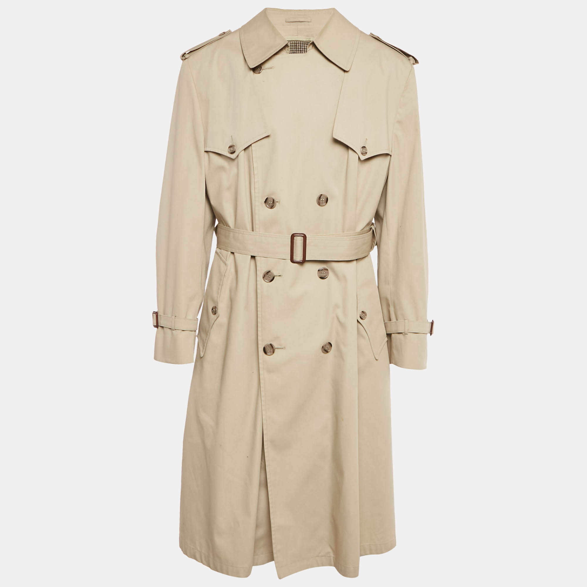 Christian Dior Monsieur Beige Wool Blend Trench Coat S Dior TLC UAE