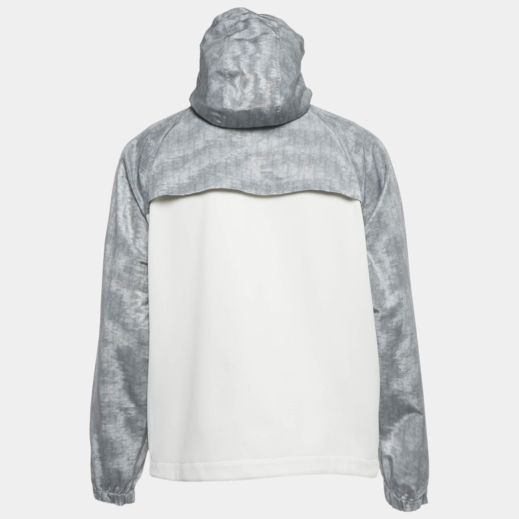 Dior Homme Grey /White Oblique Hooded Anorak Jacket XS Dior | TLC