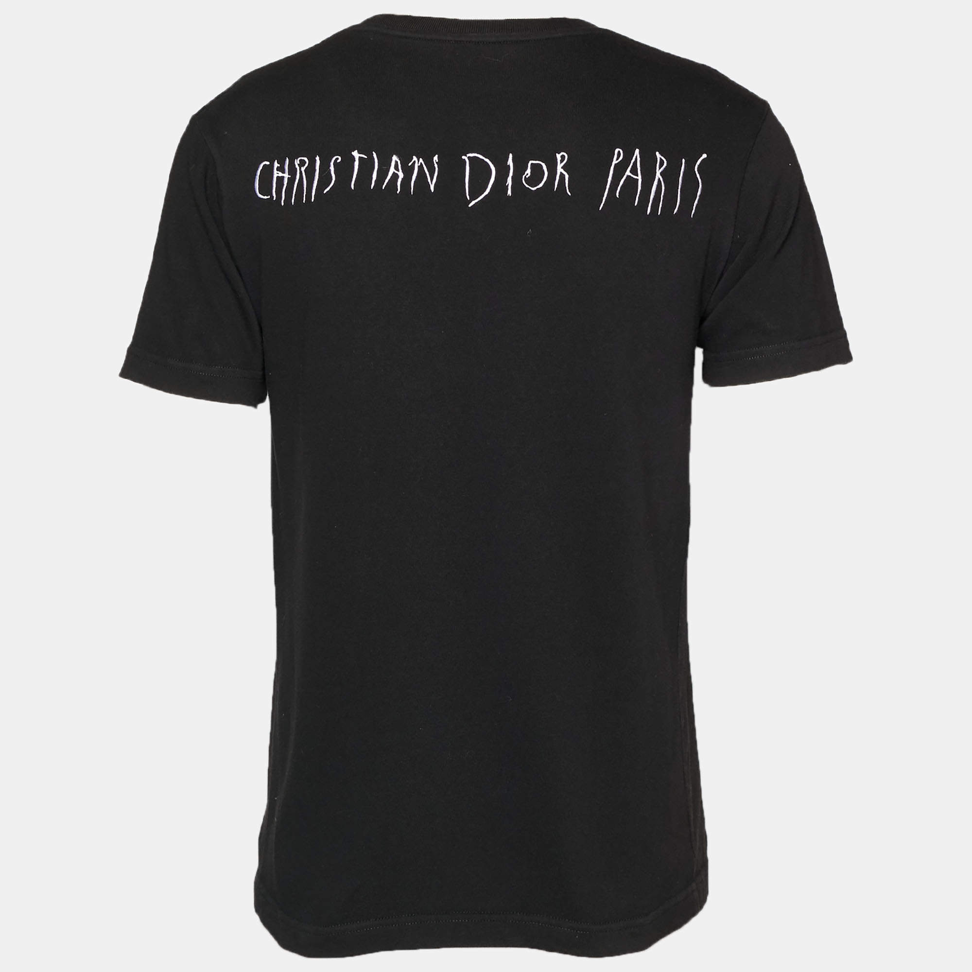 Dior Black Cotton Logo Embroidered Oversized T-Shirt M Dior | TLC US