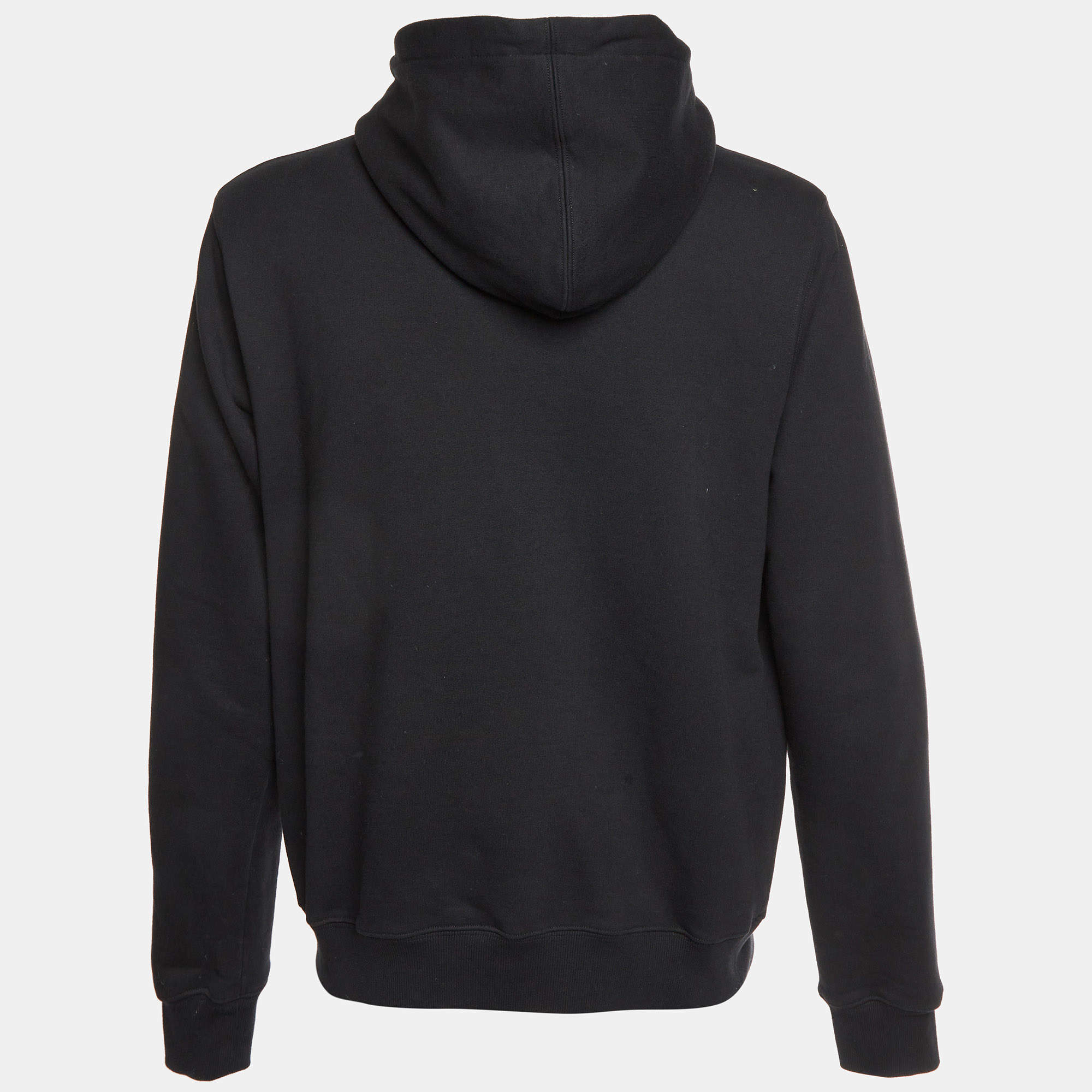 Dior Homme Black Logo Embroidered Cotton Knit Hoodie XXL Dior | TLC US