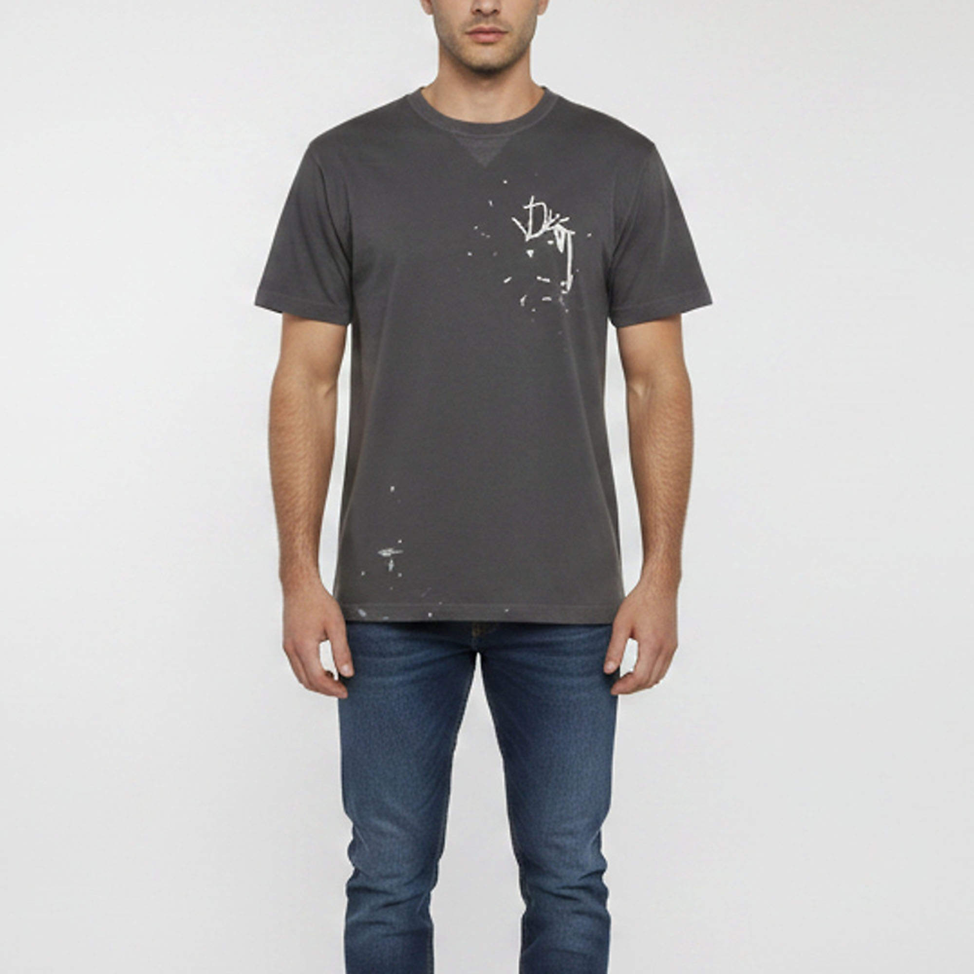 Pre Owned Dior Homme X Travis Scott Dior X Cactus Jack Grey Cotton T-Shirt L  