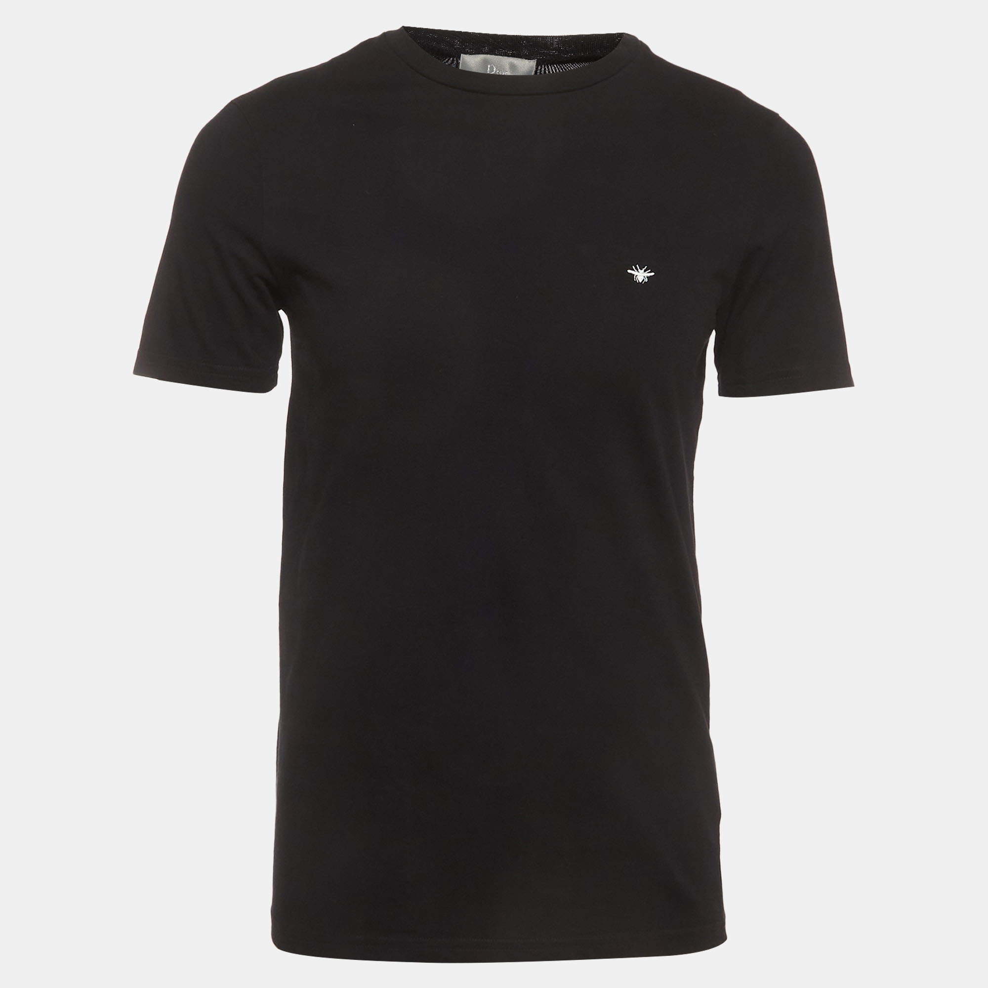 Pre Owned Dior Homme Black Jerseys Short Sleeve T-Shirt XS