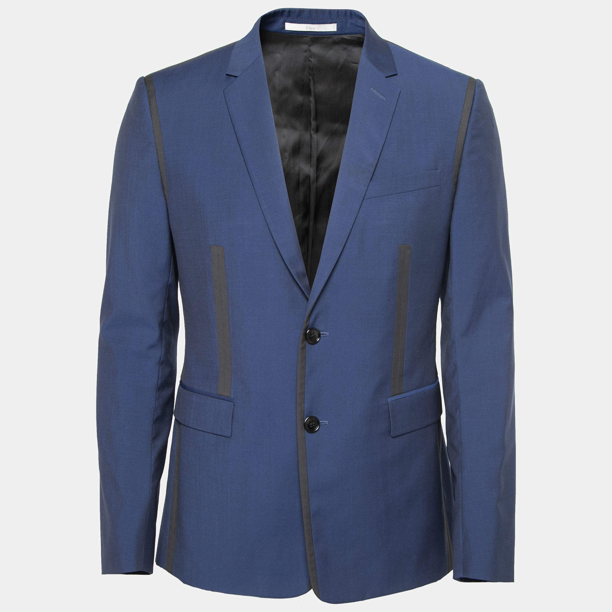 Dior Homme Blue Wool Single-Breasted Blazer M