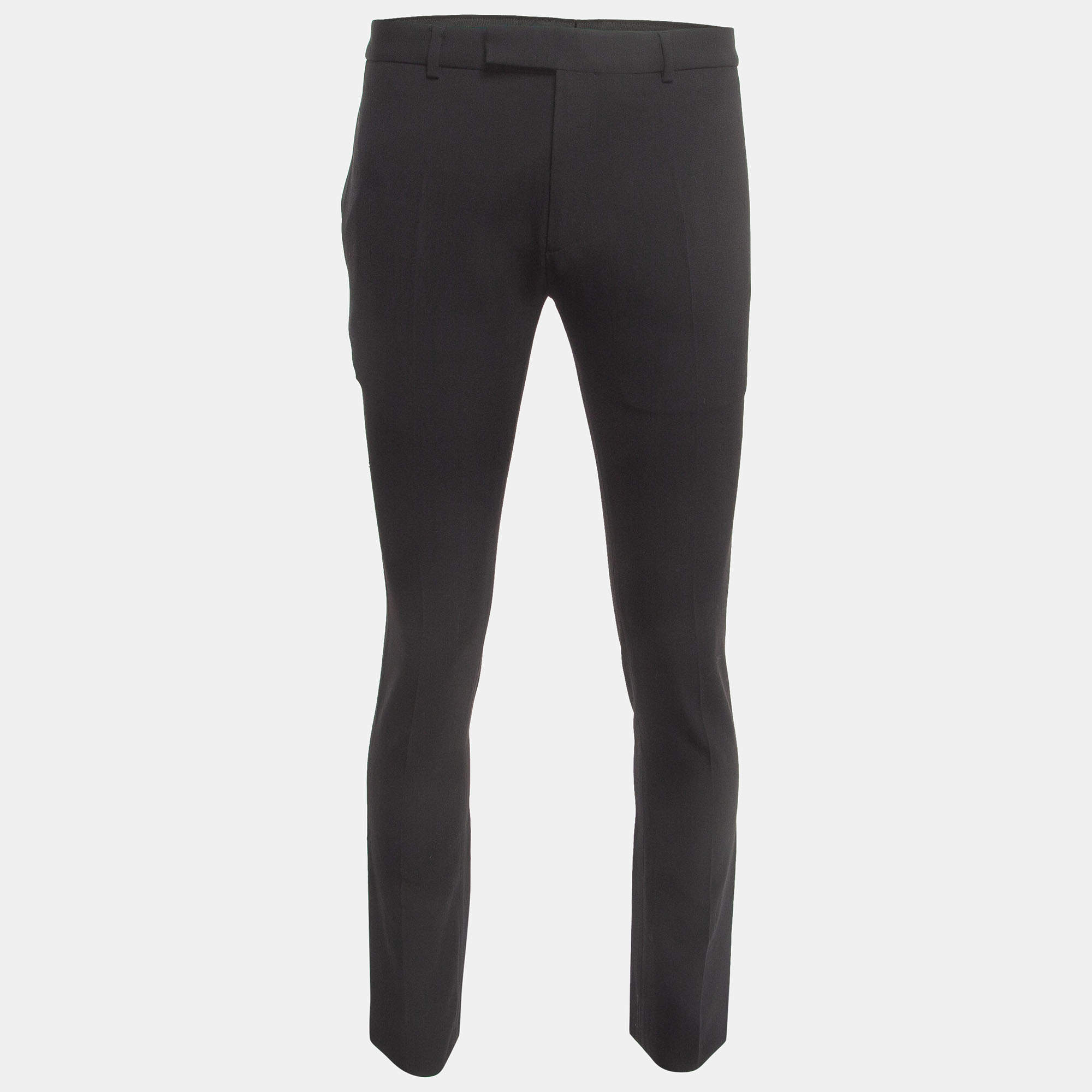 Dior Homme Black Tailored Trousers XL