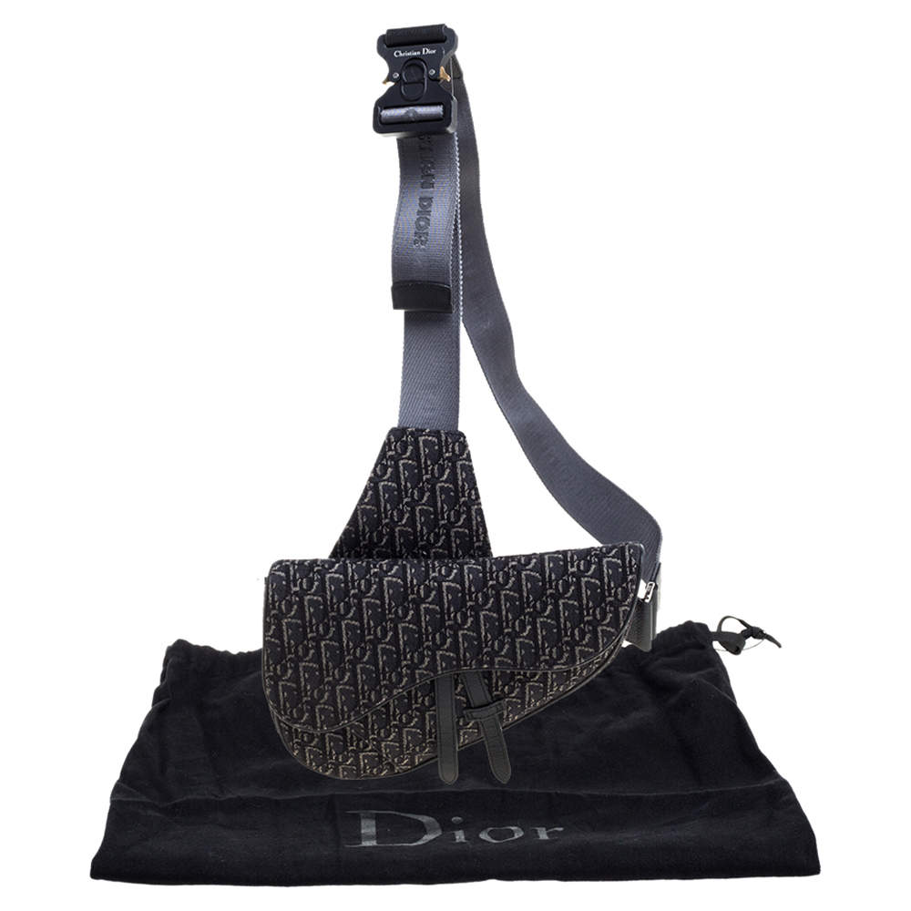 Dior Saddle Bag (Black Oblique Jacquard) for Sale in Queens, NY - OfferUp