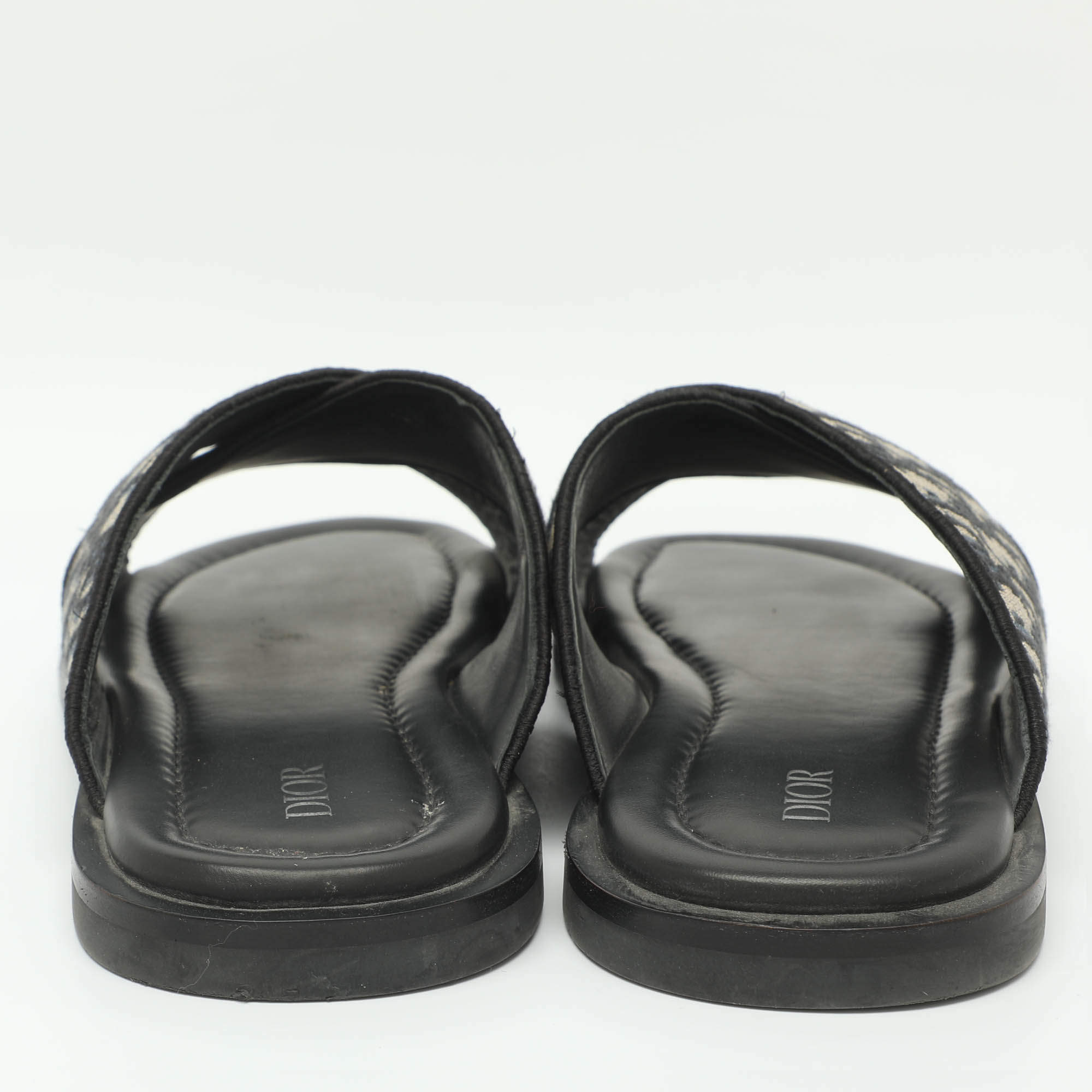 Dior Alias Size 43 Blue Oblique Canvas Slide Sandals Dior | TLC US