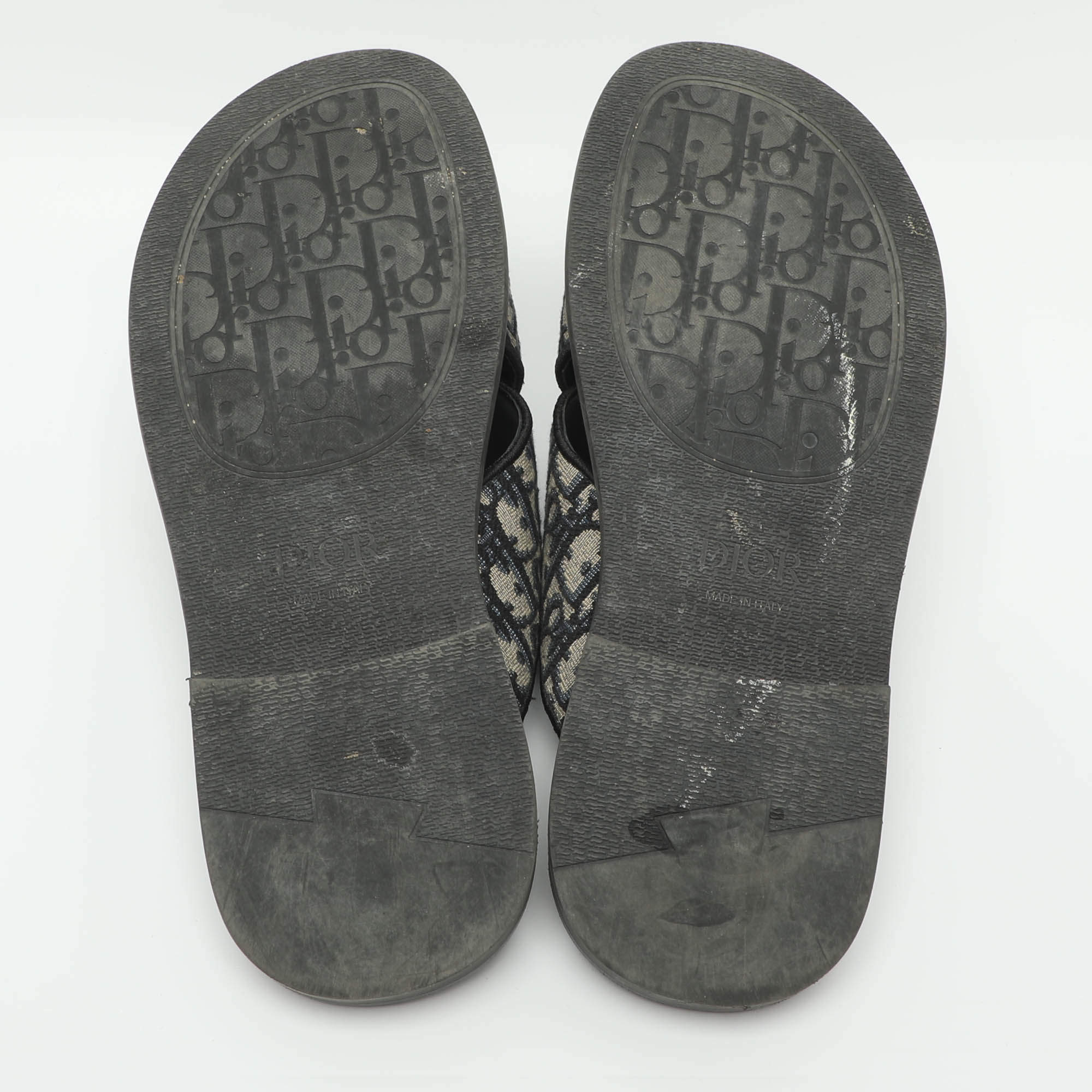 Dior Alias Size 43 Blue Oblique Canvas Slide Sandals Dior | TLC US