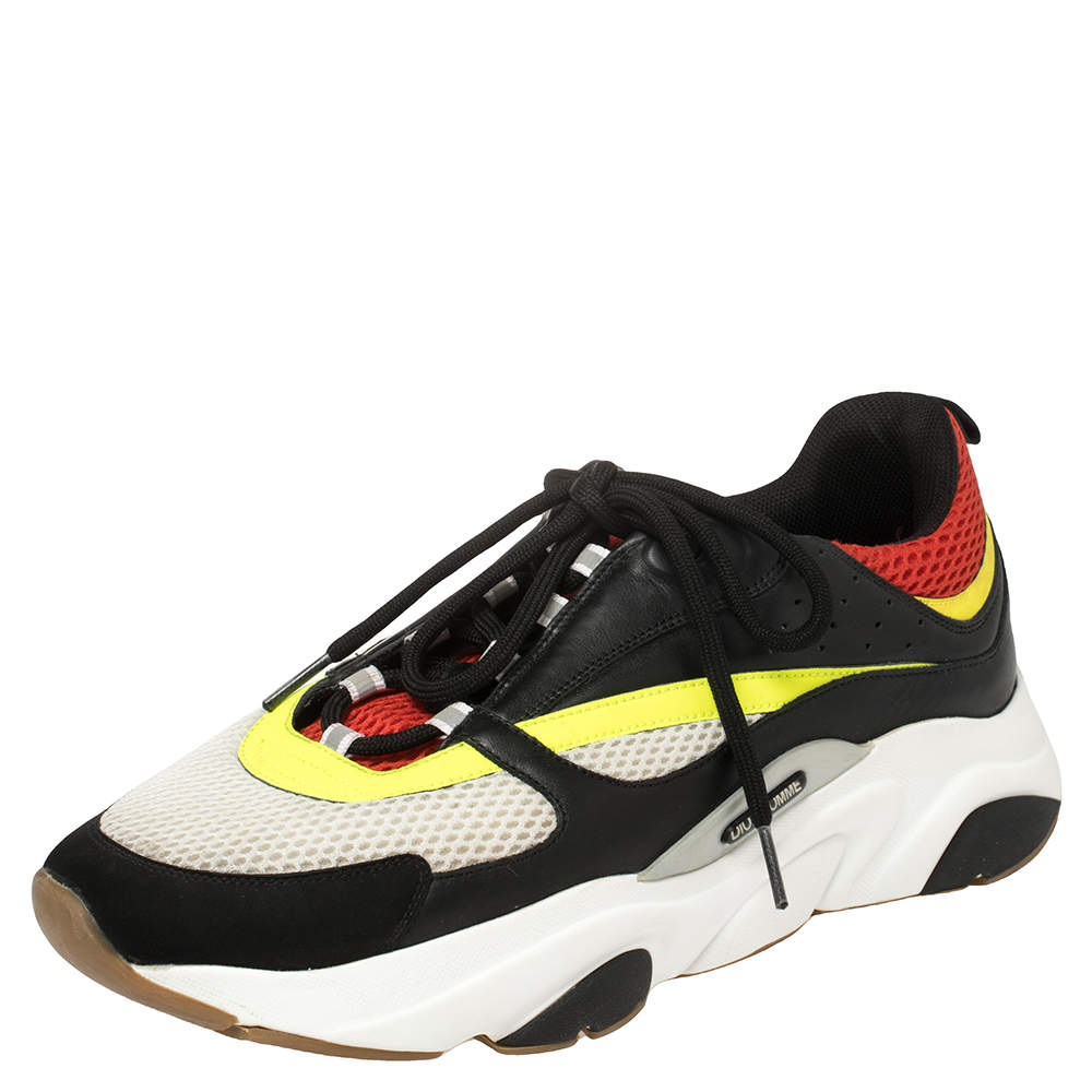 Dior Multicolor Mesh And Leather B22 Runner Low Top Sneakers Size 44