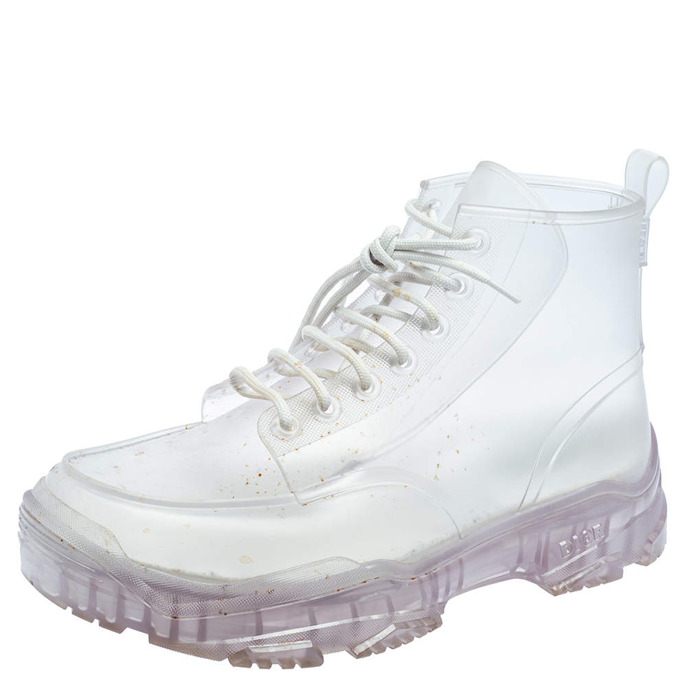 dior clear boots mens