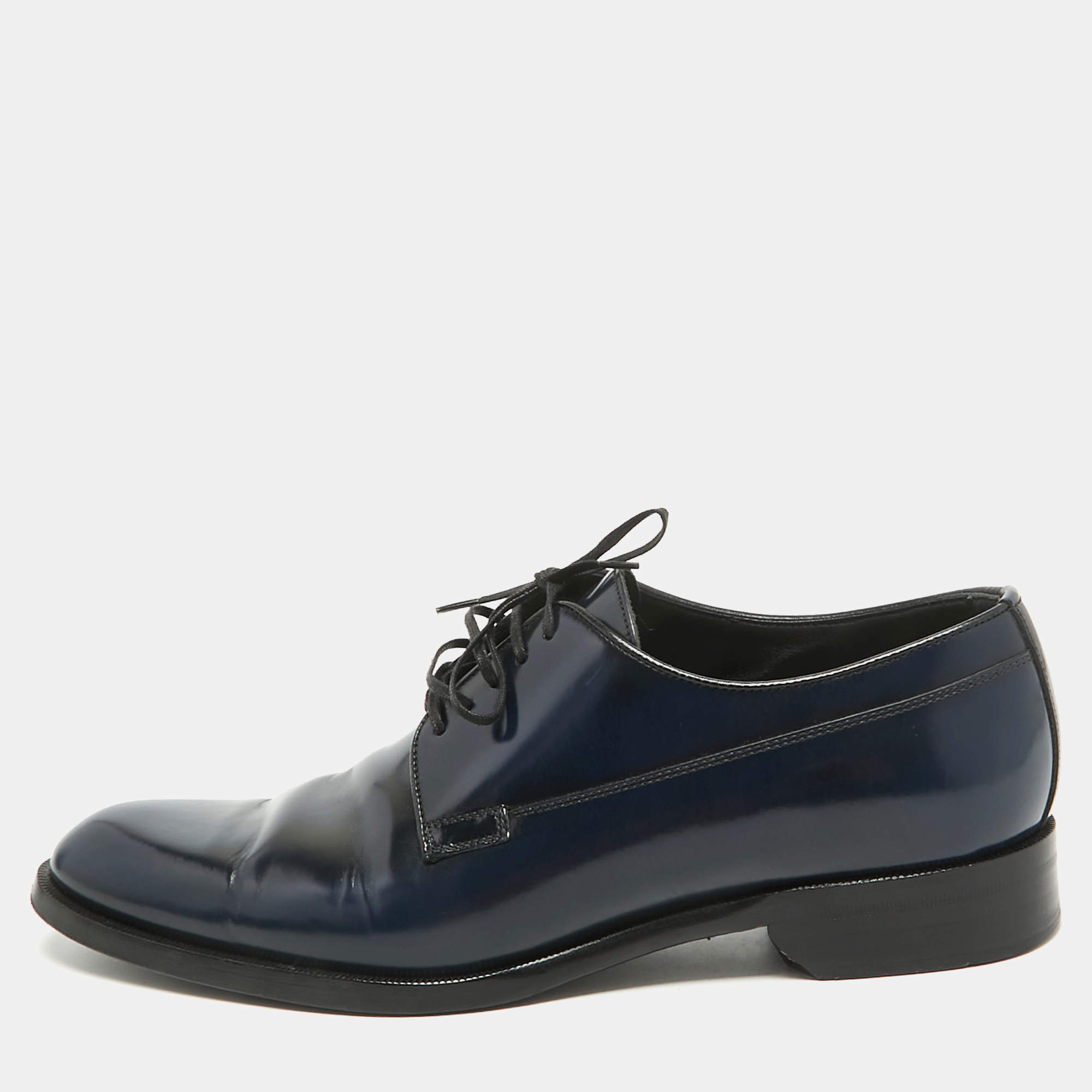 Dior Two Tone Patent Leather Lace Up Derby Size 41