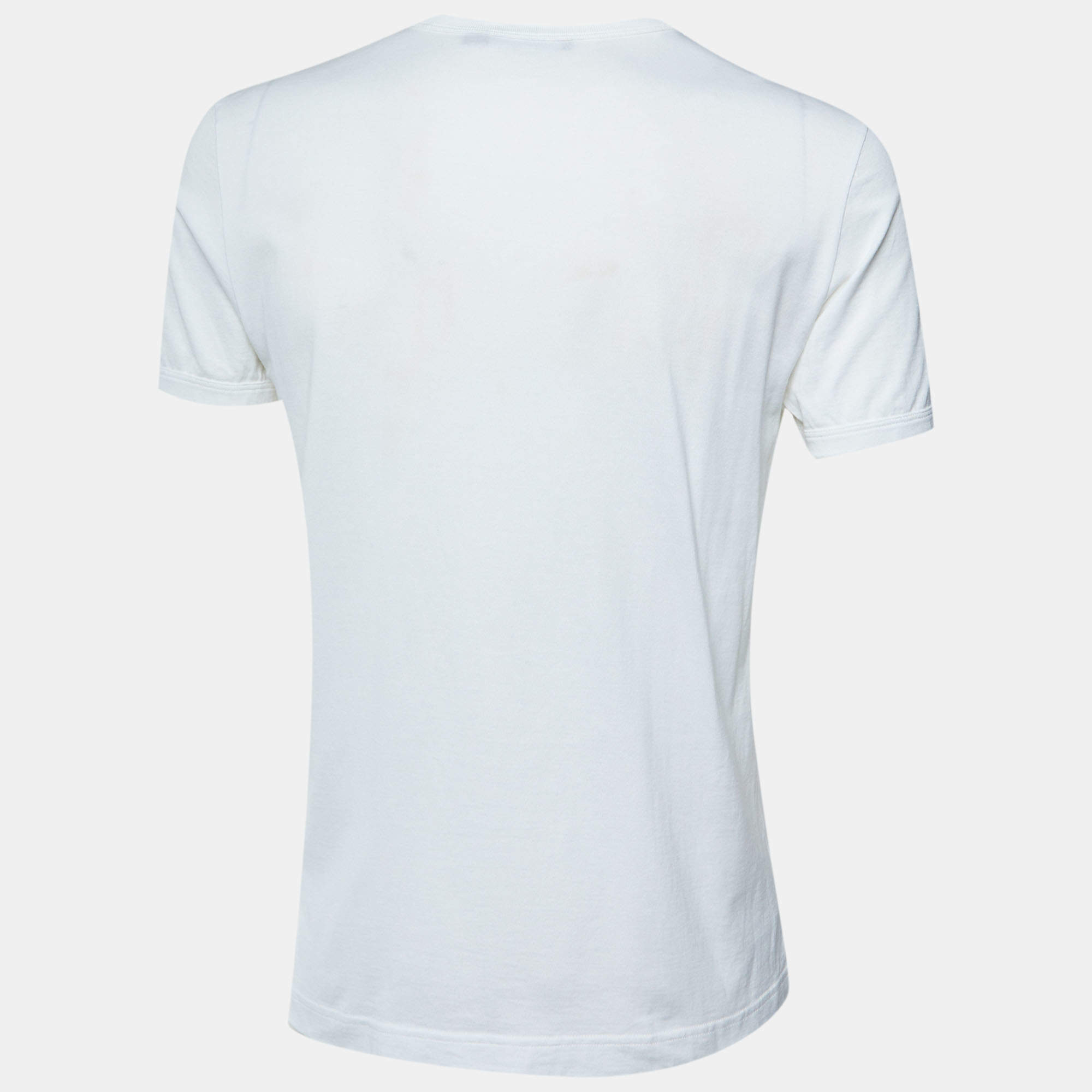 Dolce & Gabbana x Kim White Printed Jersey T-Shirt XL Dolce
