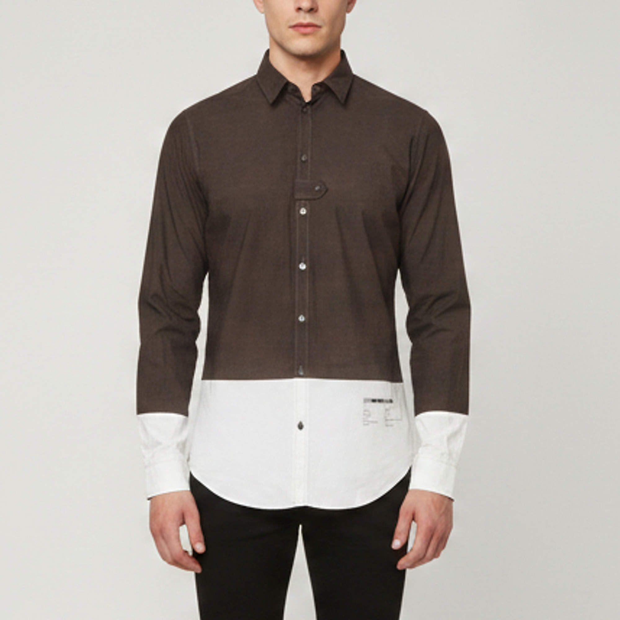 Pre Owned Dolce & Gabbana Black/White Technical Print Cotton Sicilia Shirt L
