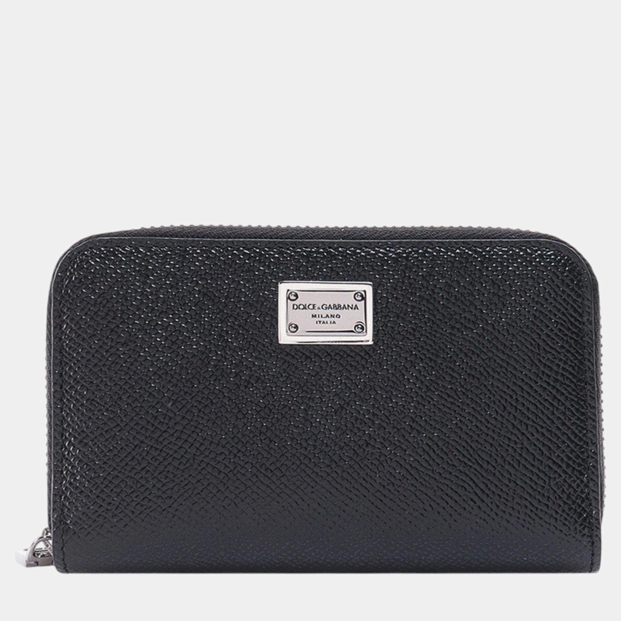 Dolce & Gabbana Black Leather Wallet