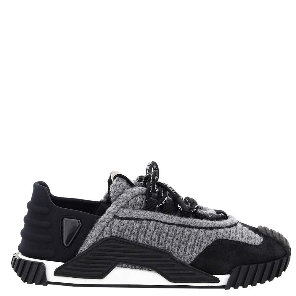 مملوكة مسبقًا حذاء رياضي دولتشي أند غابانا سليب أون أن أس1 خامات مختلطة رمادي/ أسود IT 41 