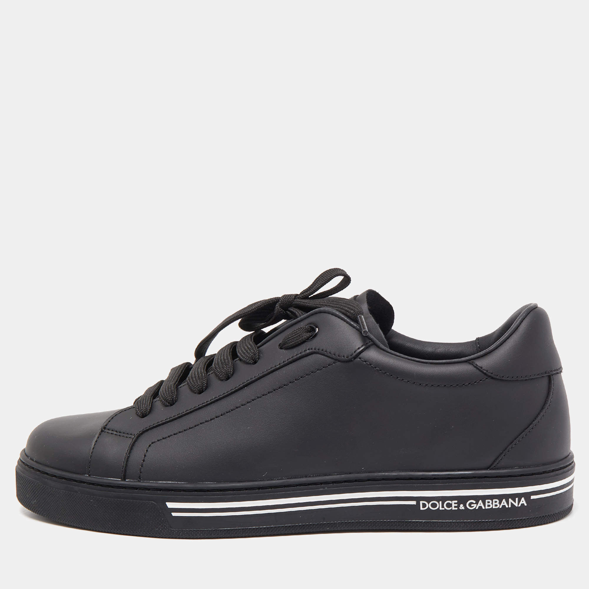 Dolce and gabbana black on sale shoes