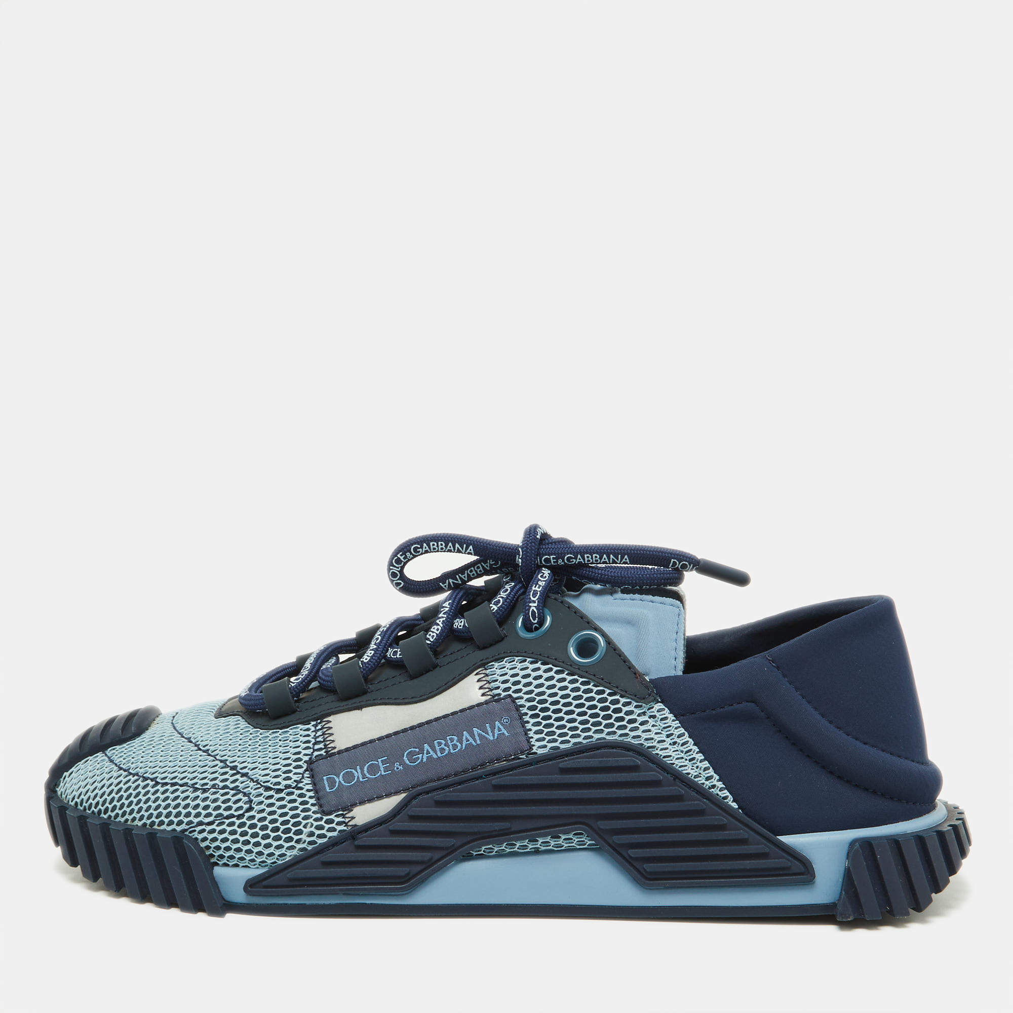 Dolce & Gabbana Two Tone Mesh and Neoprene NS1 Sneakers Size 42