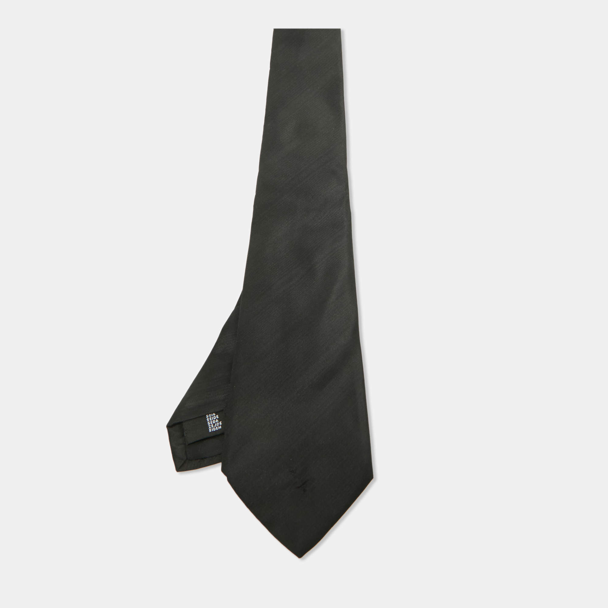 Pre Owned Dolce & Gabbana Black Silk Tie