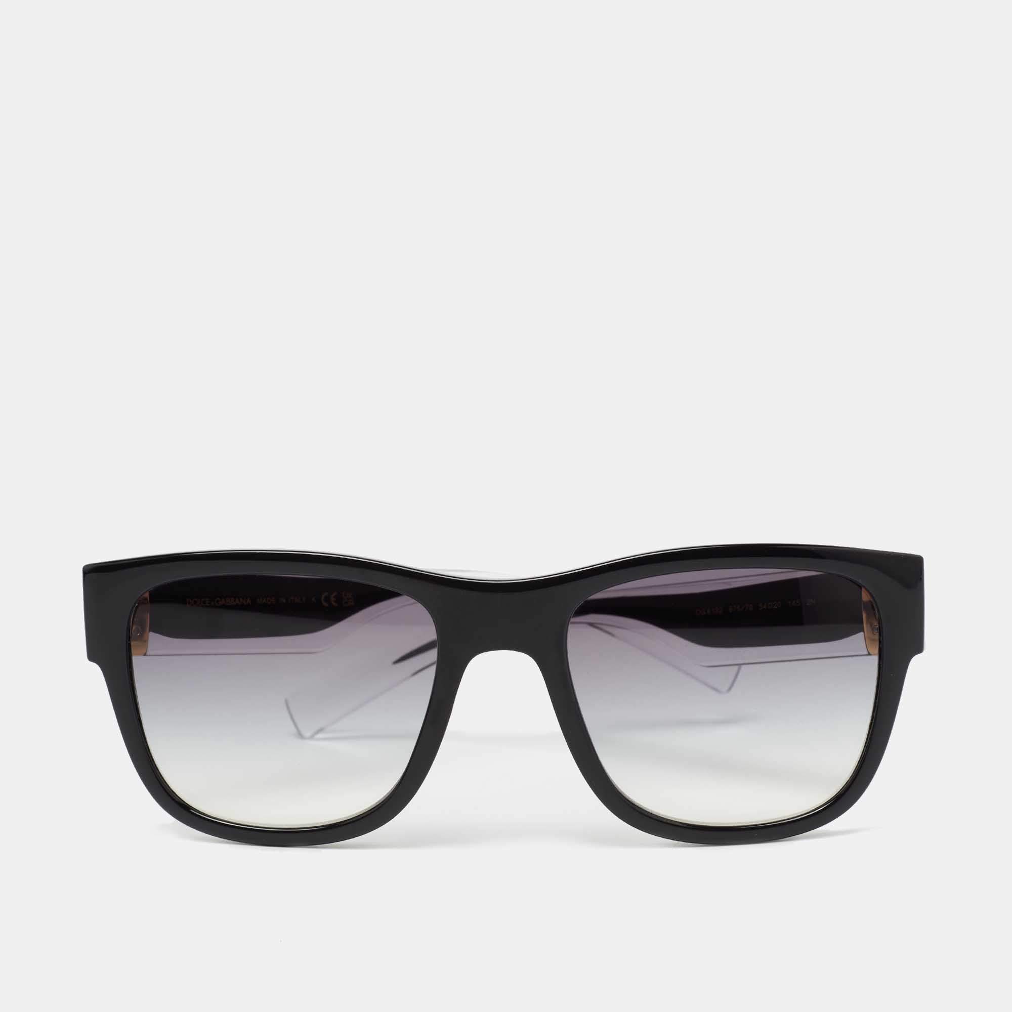 Pre Owned نظارة شمسية دولتشي أند غابانا دي جي 6132 وايفاير سوداء 