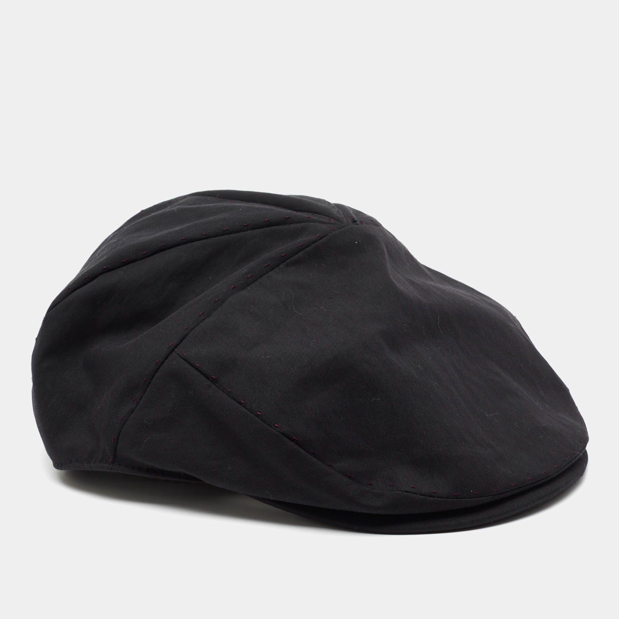 Dolce & Gabbana Black Newsboy Hat Size 57