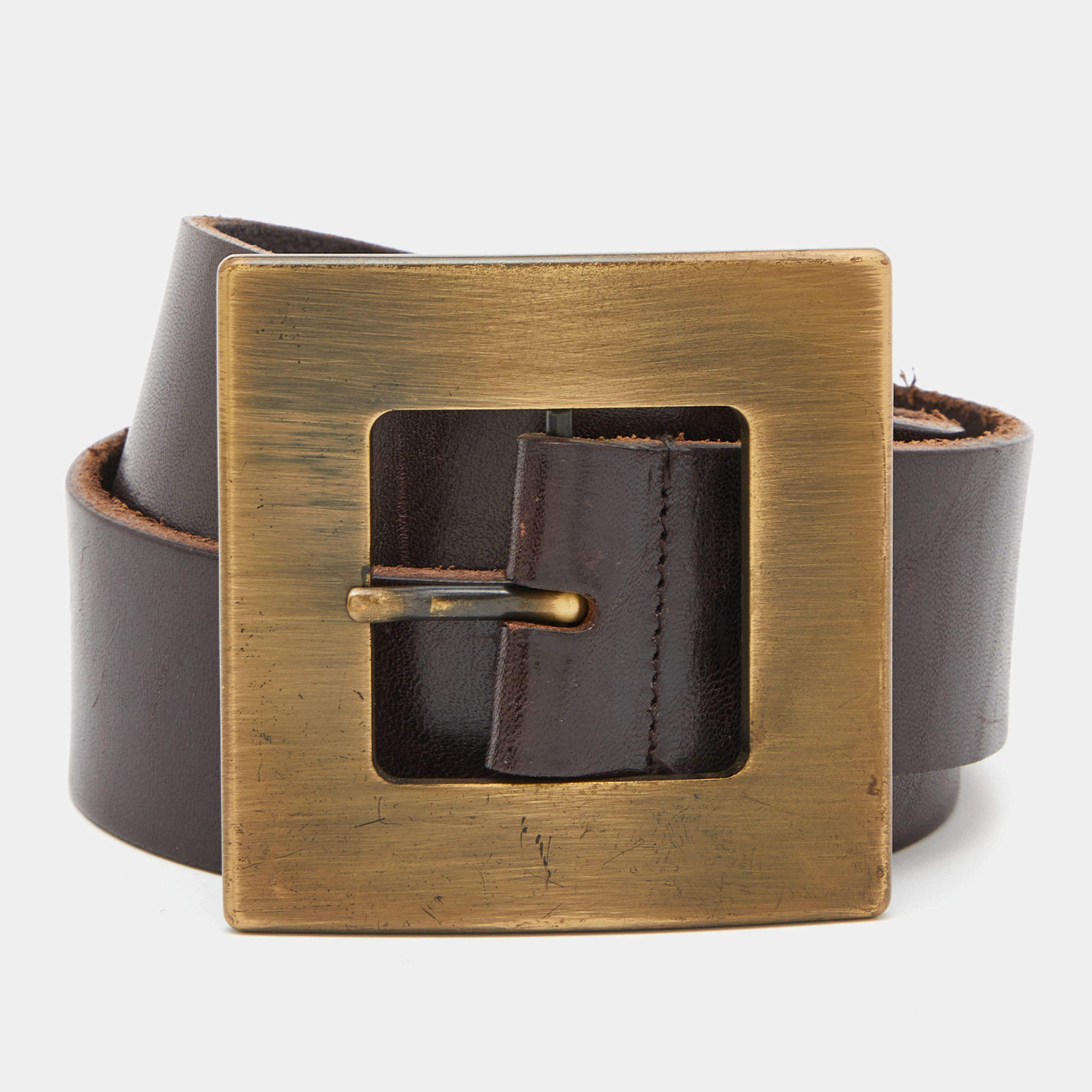 Dolce & Gabbana Brown Leather Belt 90CM Dolce & Gabbana | The Luxury Closet