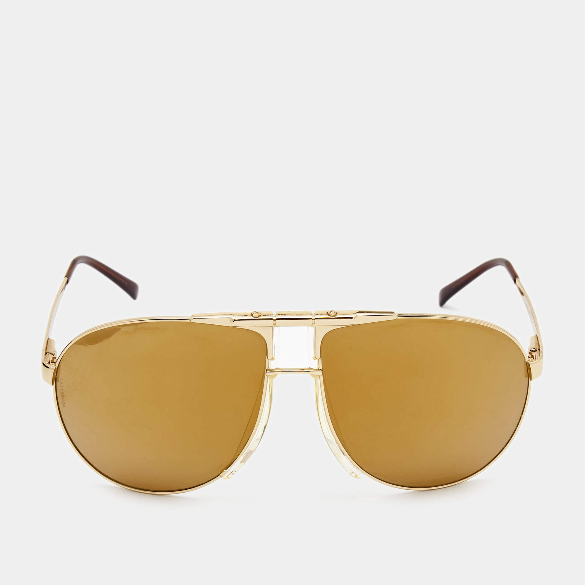 Dolce & Gabbana Brown/Gold Frame Aviator Sunglasses