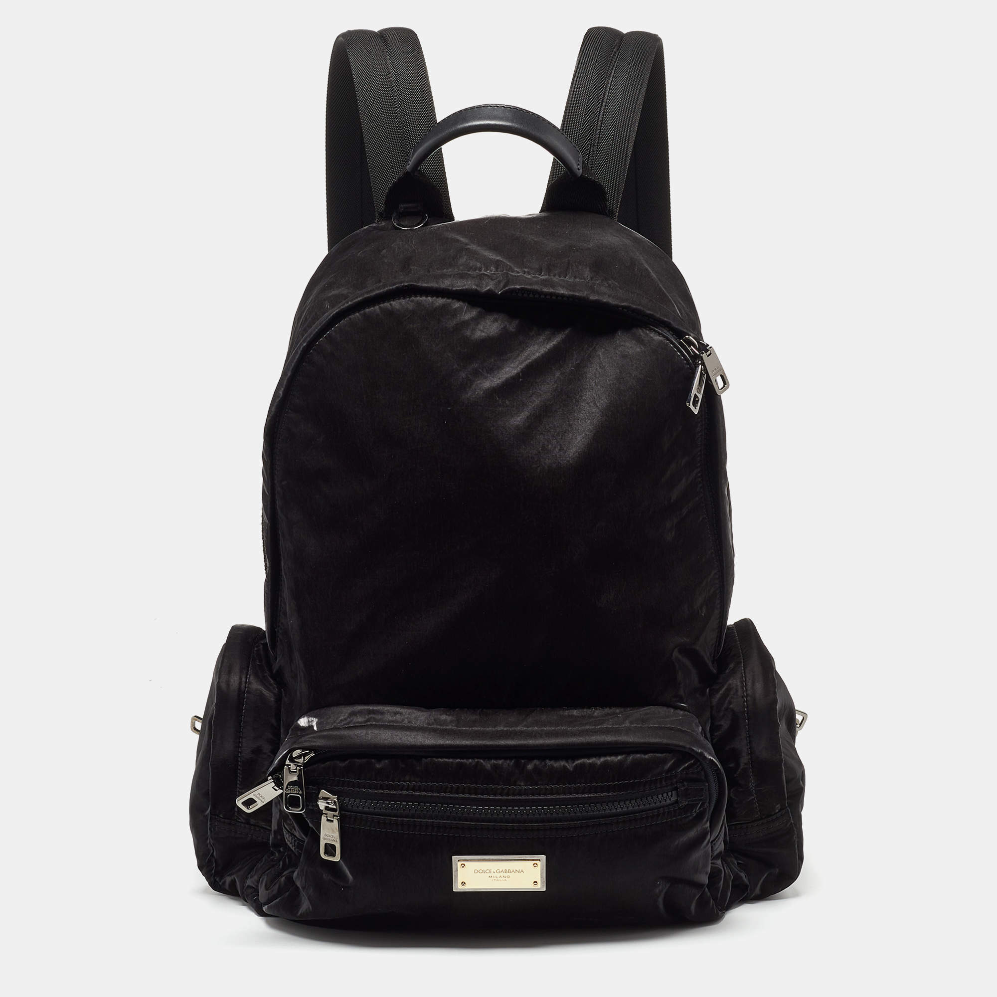 Pre Owned Dolce & Gabbana Black Nylon Backpack