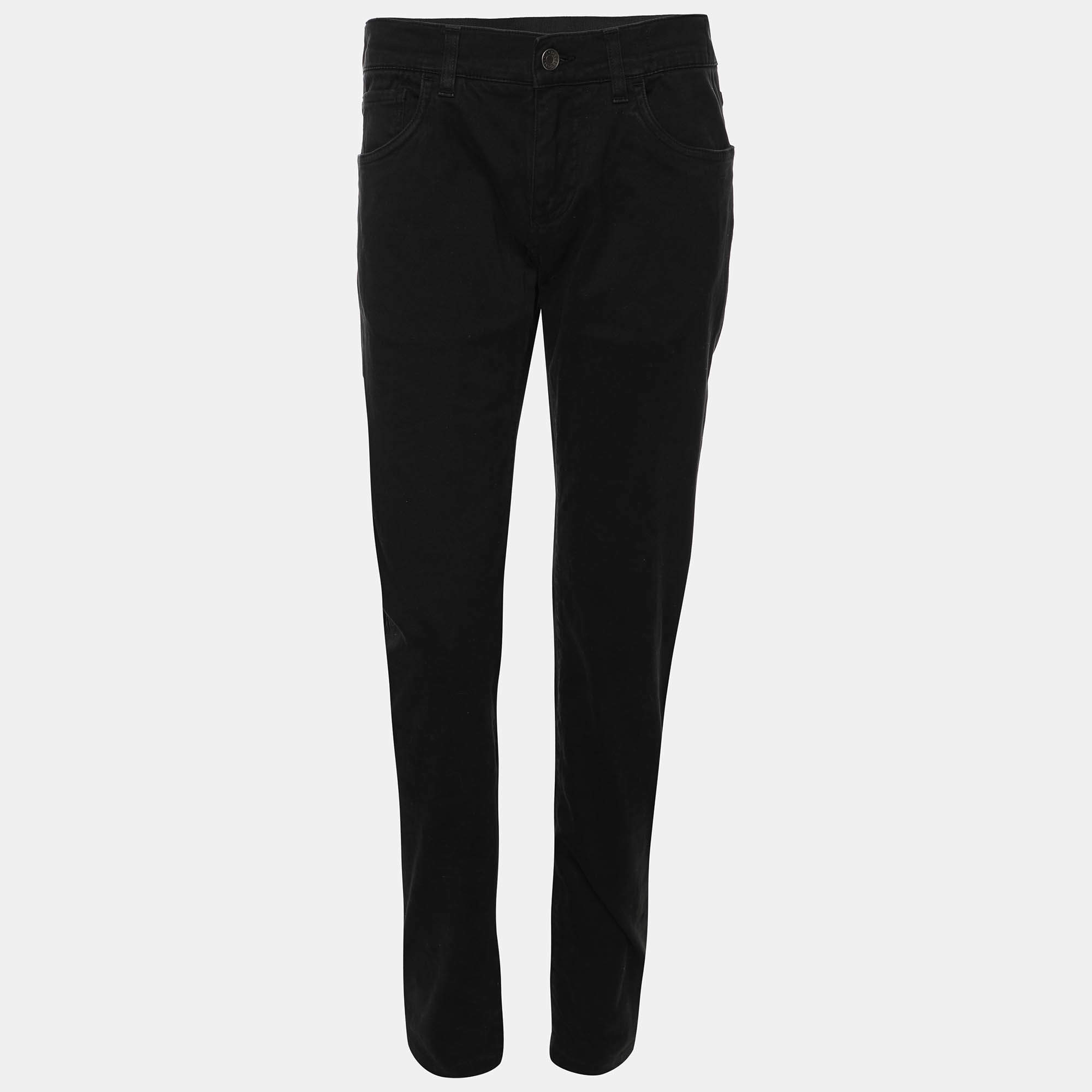 Pre Owned Dolce & Gabbana Black Denim Stretch Jeans S