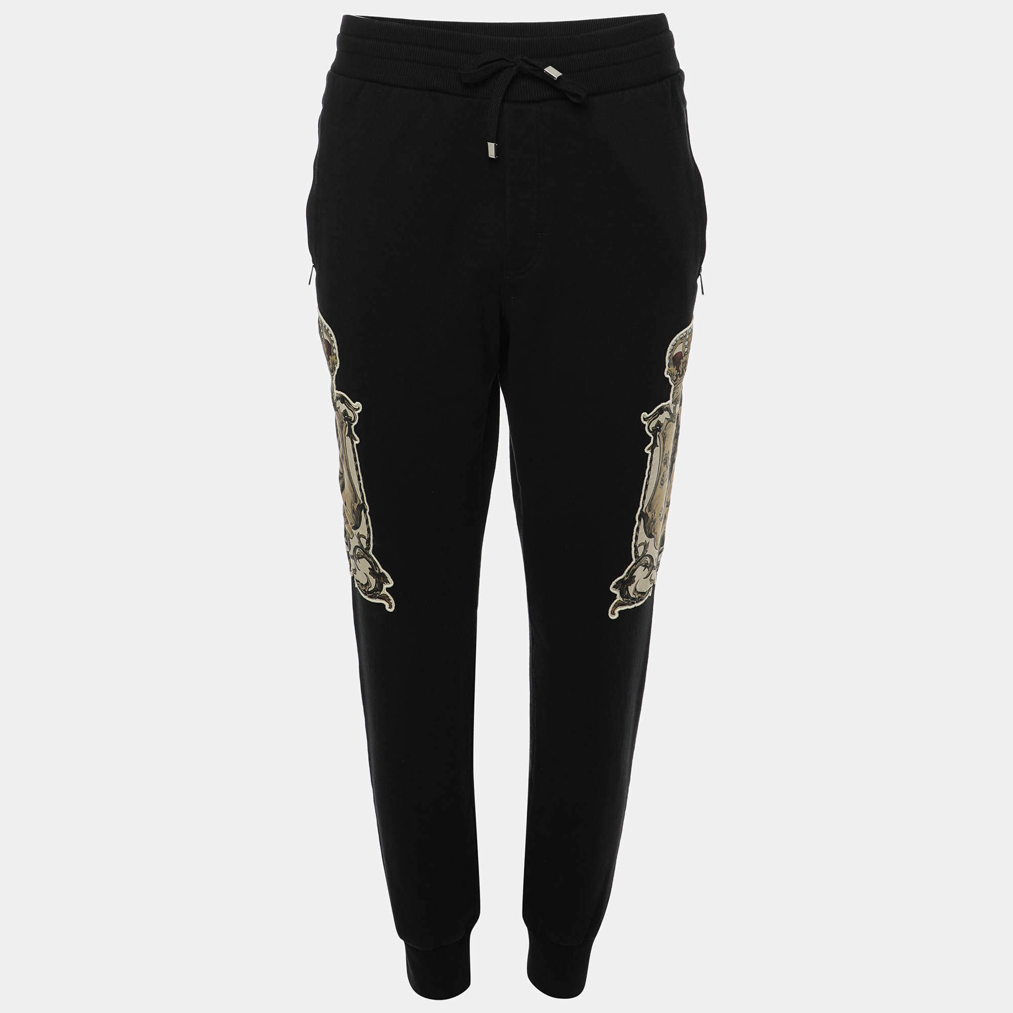 Dolce & Gabbana Black Knit Jogger XL