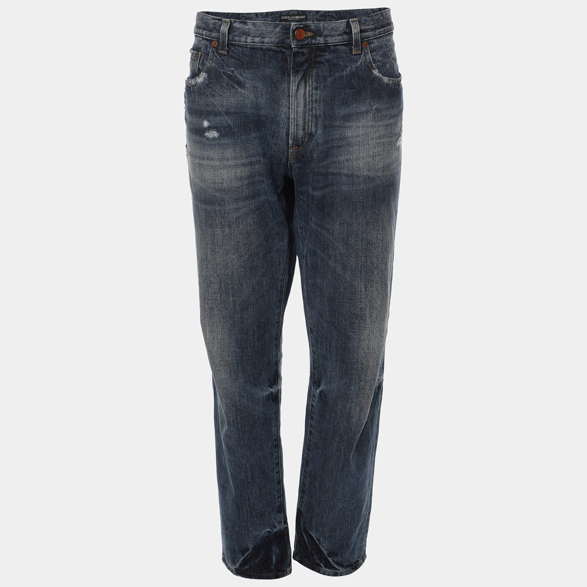 Pre Owned Dolce & Gabbana Blue Denim  Jeans L