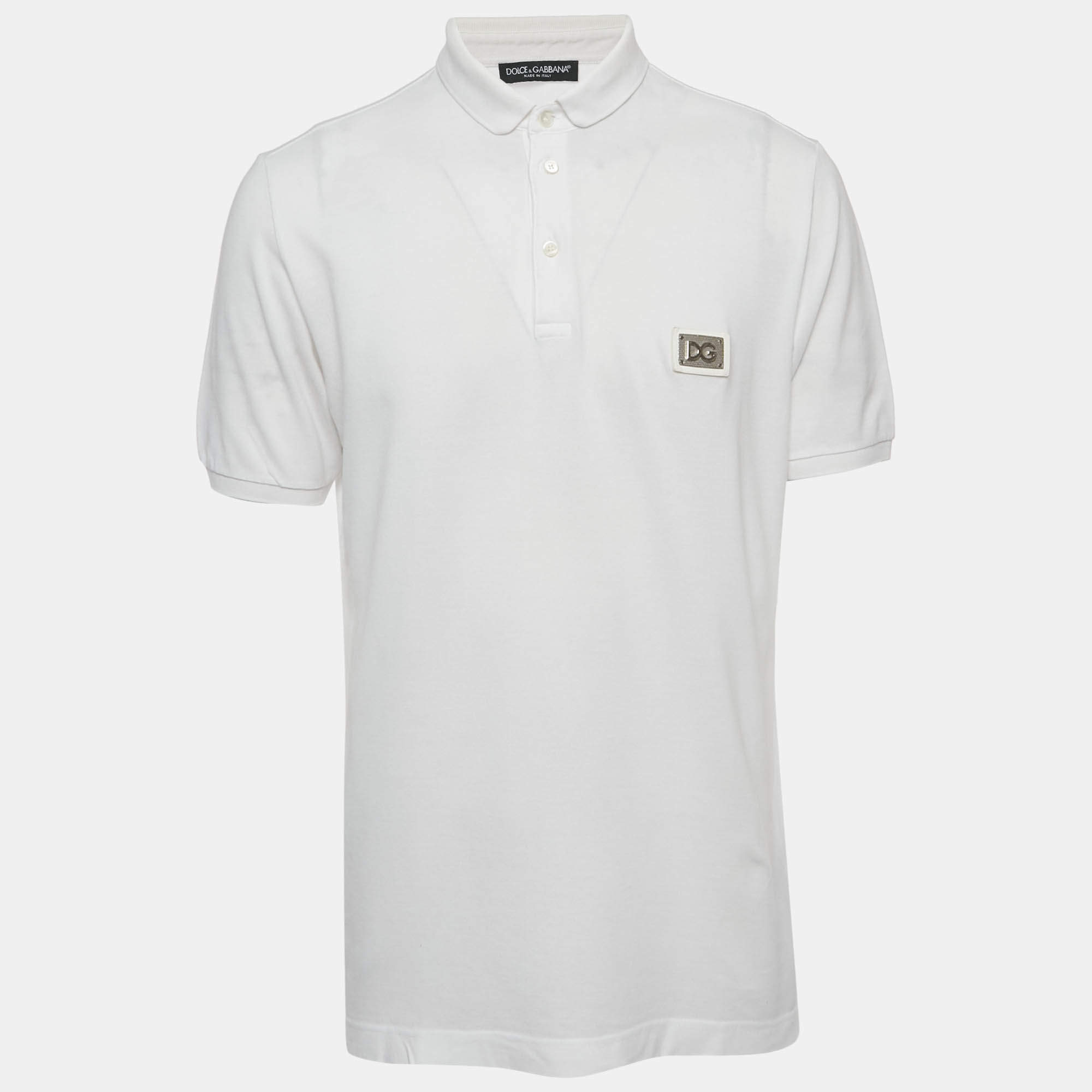 Vetements White Cotton Qr Code Printed Crew Neck T-Shirt M