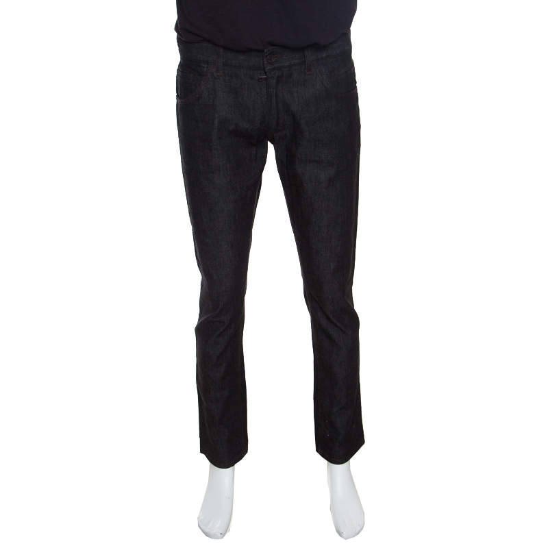 Pre Owned Dolce & Gabbana 14 Gold Black Straight Fit jeans M