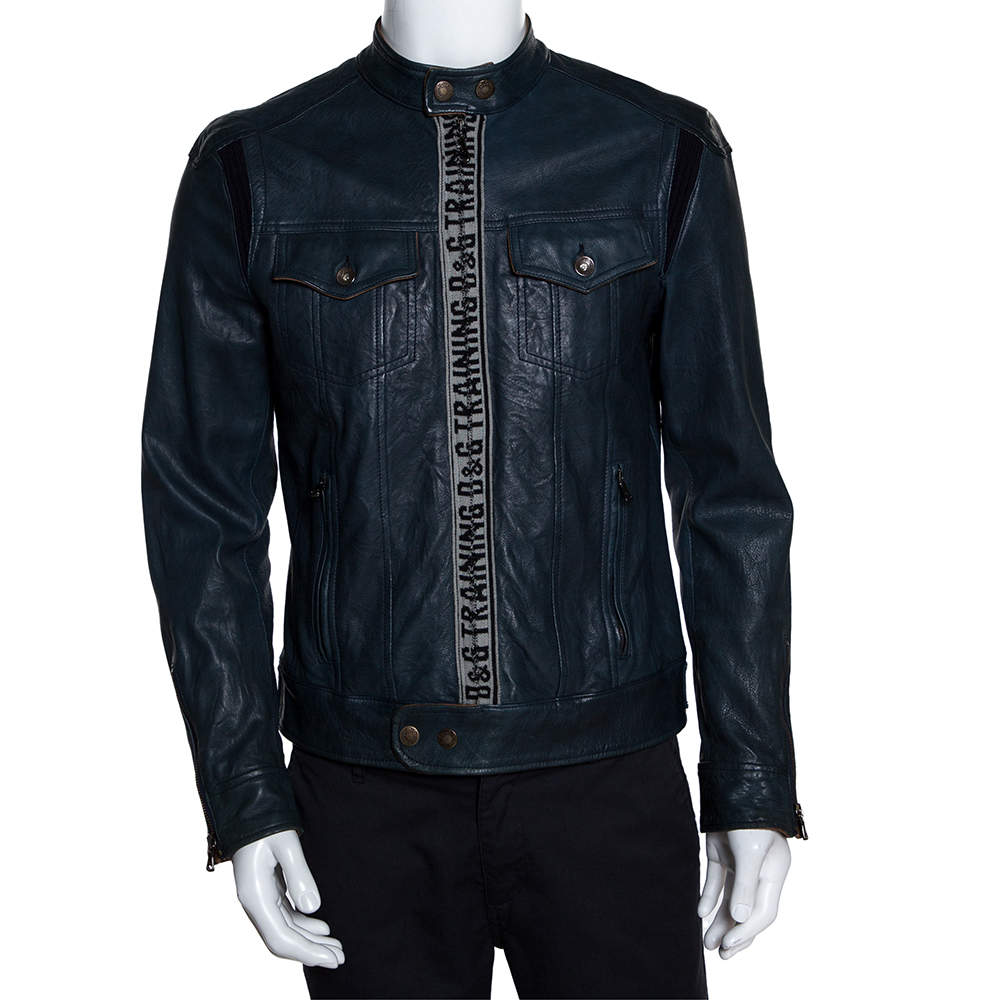 d&g jacket leather