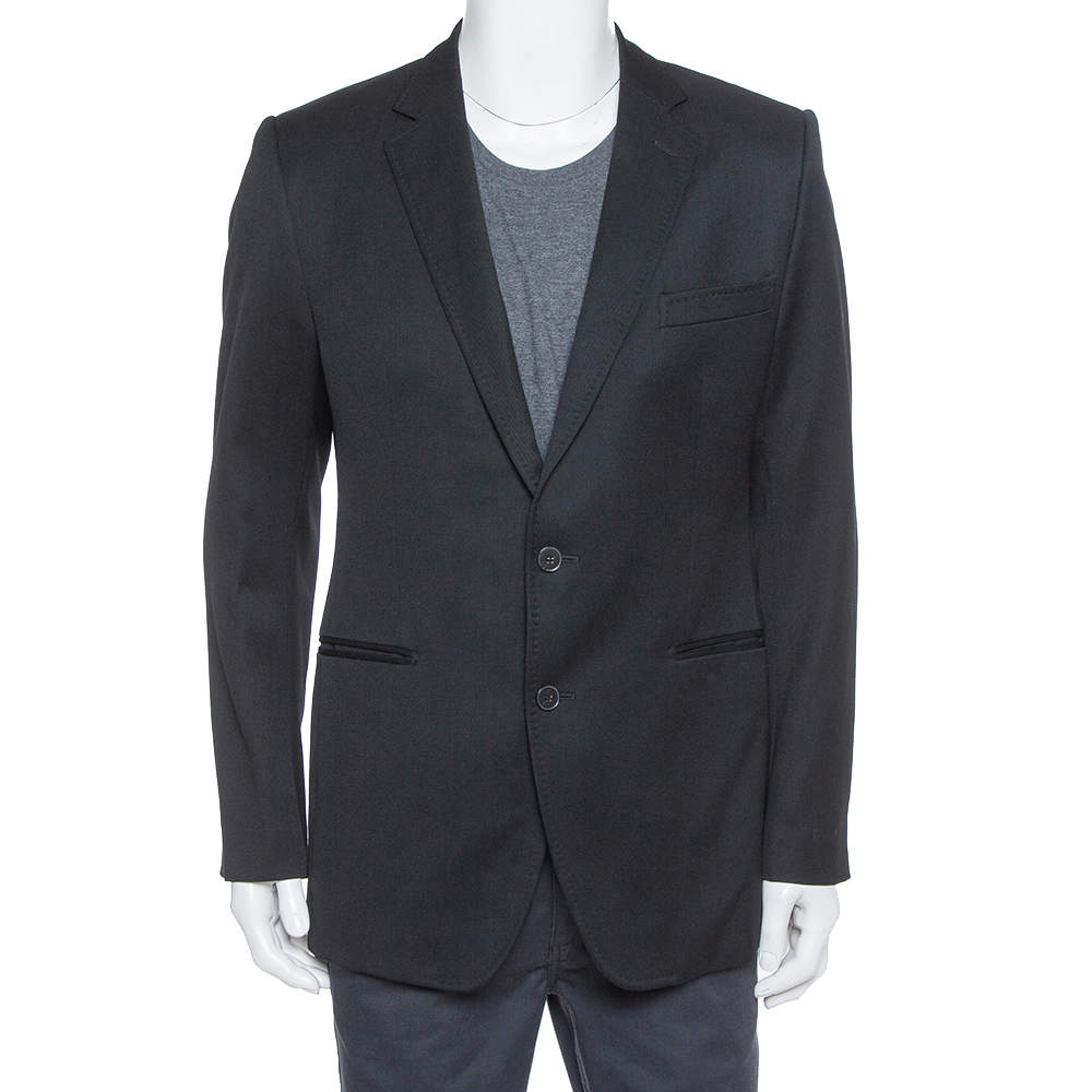 Dolce & Gabbana  Black Wool Tailored Sports Jacket XL