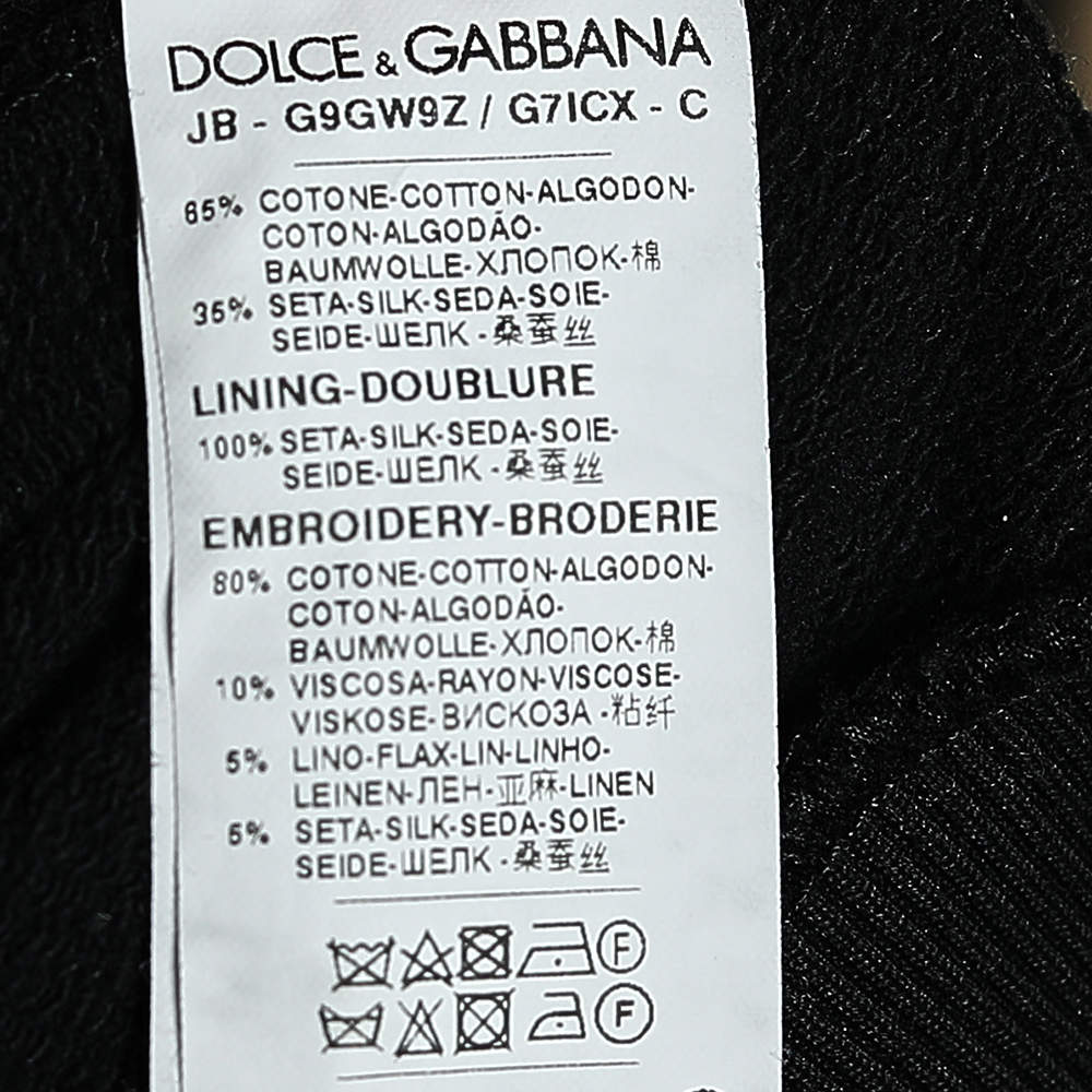 Dolce & Gabbana D&G Letters Print Men's Brando Brief, Black/Yellow