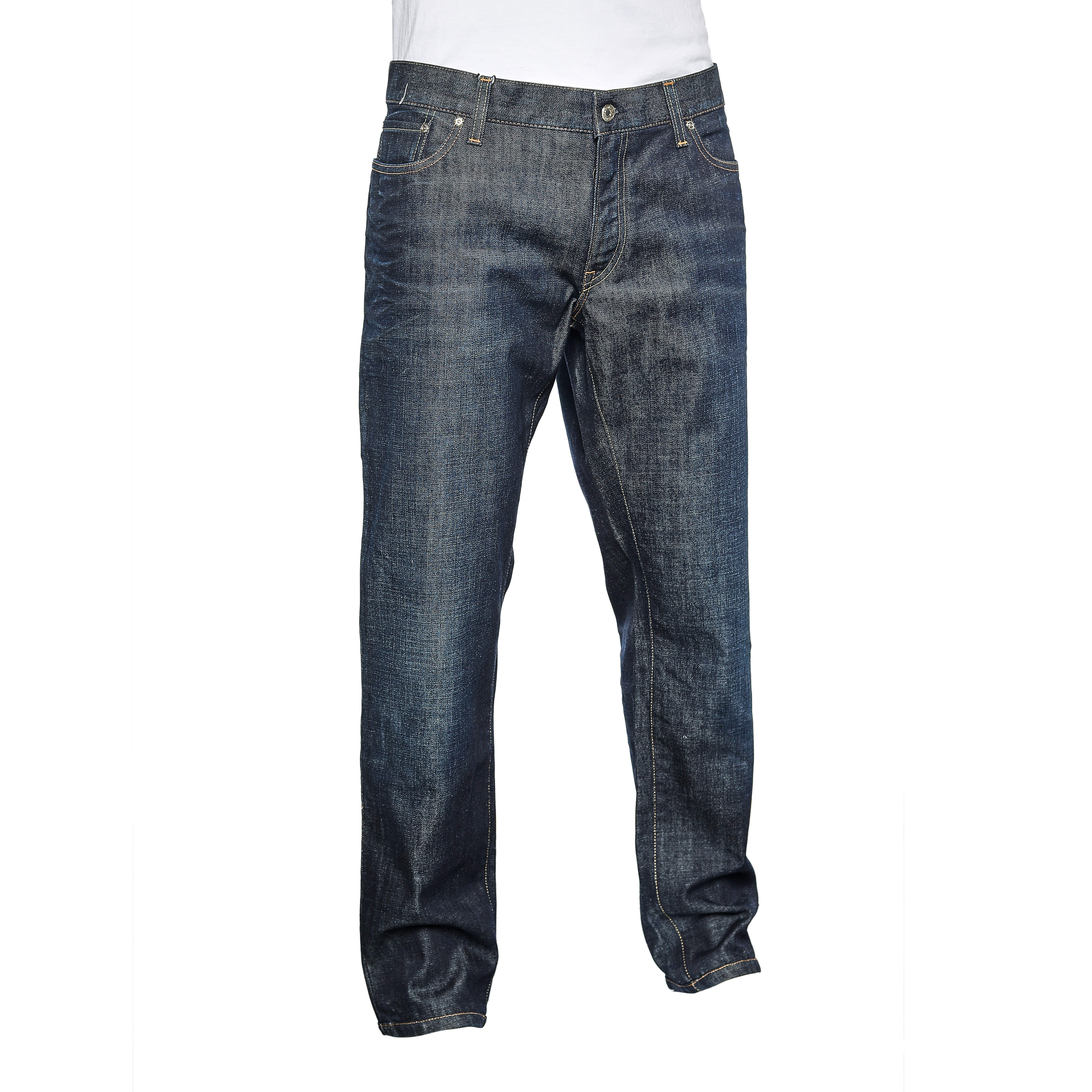 Dolce \u0026 Gabbana 14 Gold Navy Blue Denim 
