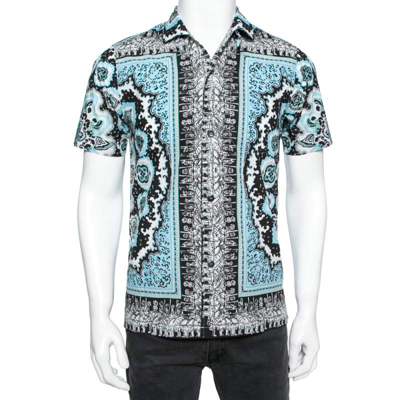 Pre Owned قميص بيسبول دولتشي & غابانا قطن مطبوع متعدد الألوان مقاس متوسط - ميديوم.