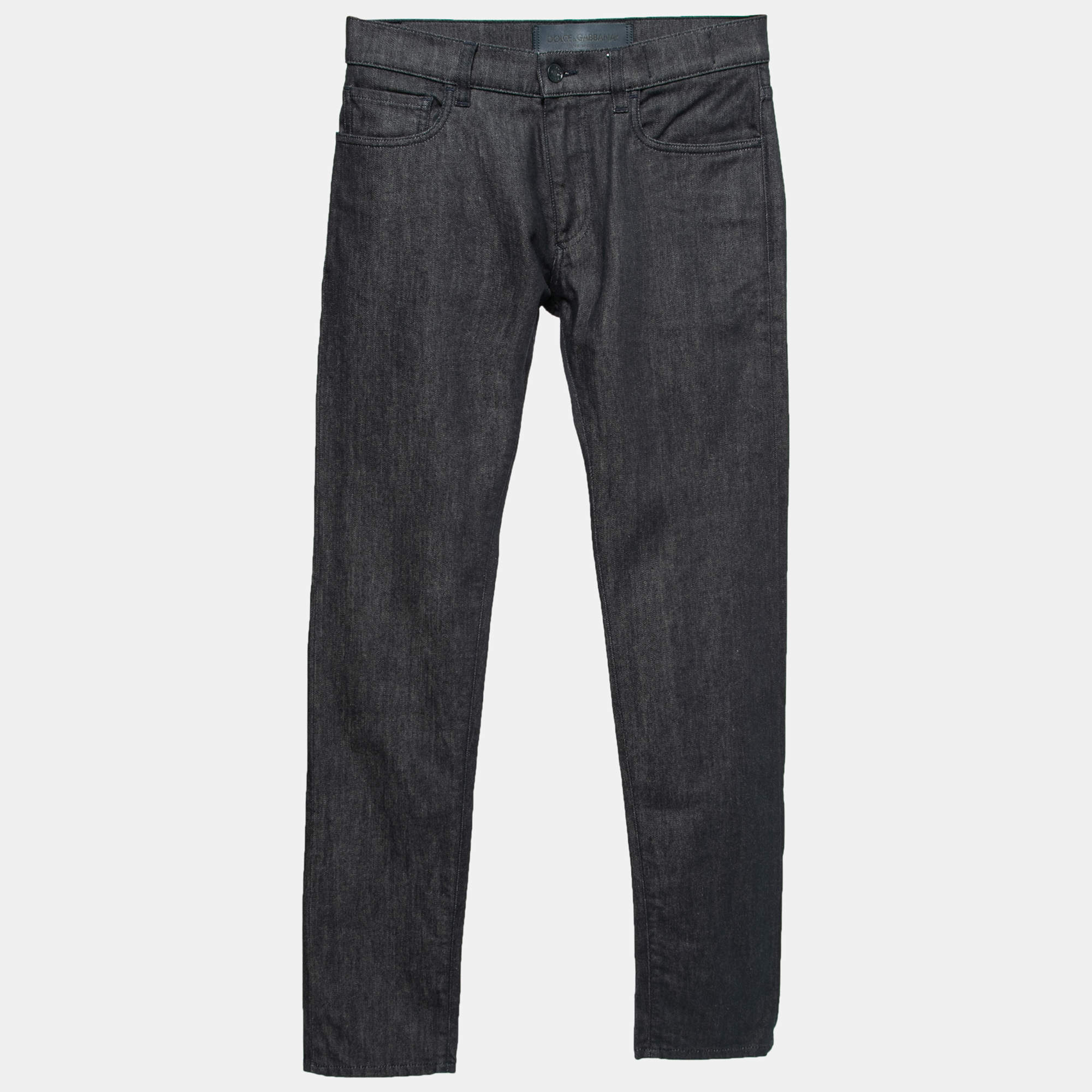 Pre Owned Dolce & Gabbana Navy Blue Denim 16 Stretch Jeans S Waist 30 