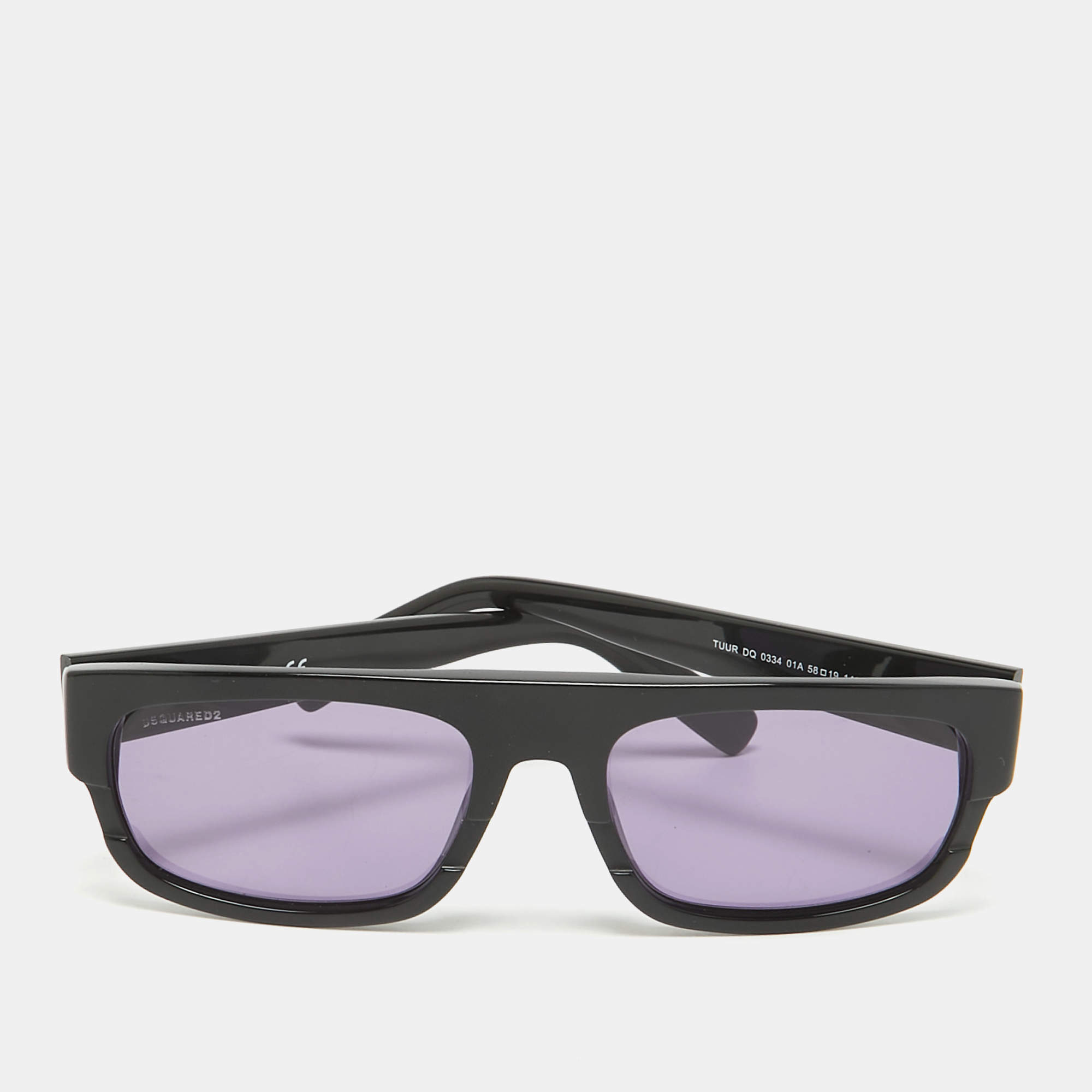 Dsquared2 Black Tuur DQ Rectangle Sunglasses