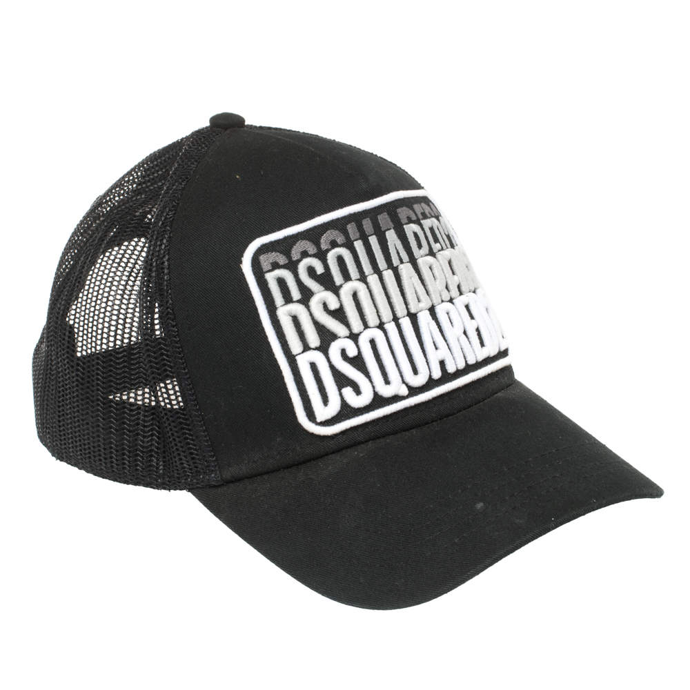 Ingrijpen Canada Spektakel Dsquared2 Black Logo Embroidered Distressed Baseball Cap ( One Size )  Dsquared2 | TLC