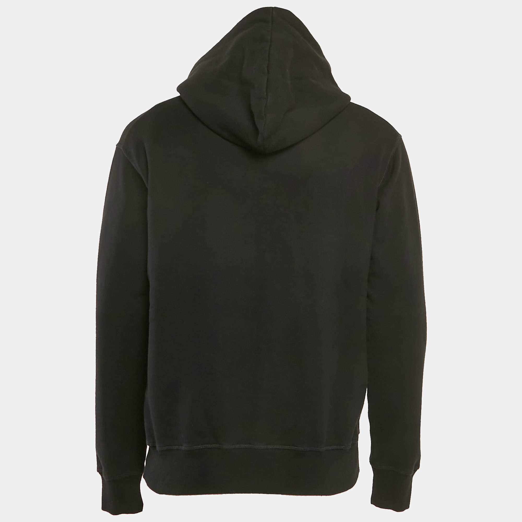 パーカー・フーディ Dsquared2 Black Cotton Cool Fit Hoodie With Embroidery Dsquared2 Black Cotton Cool Fit Hoodie With Embroidery | THE