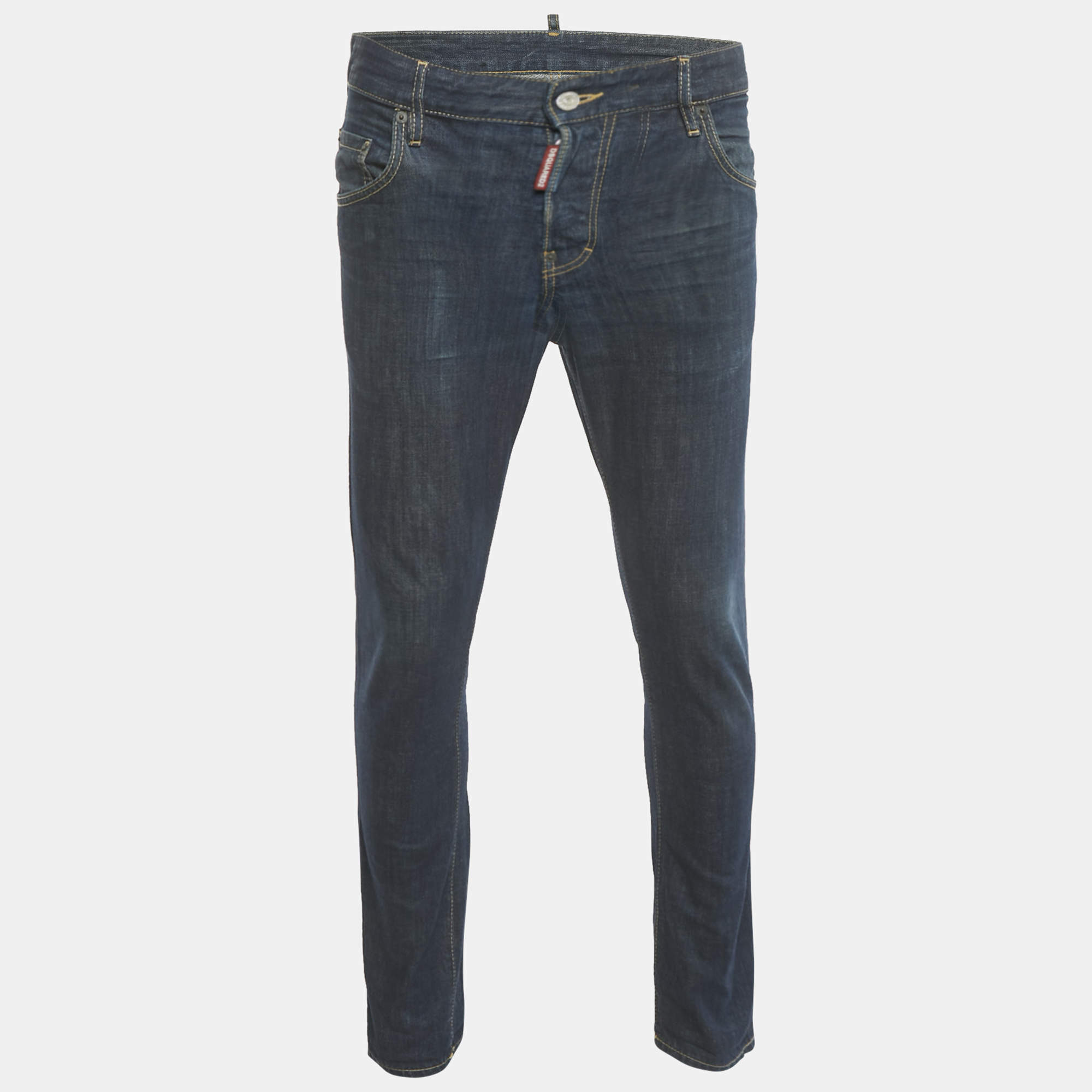 Pre Owned Dsquared2 Blue Denim Skater Jeans S Waist 32 "