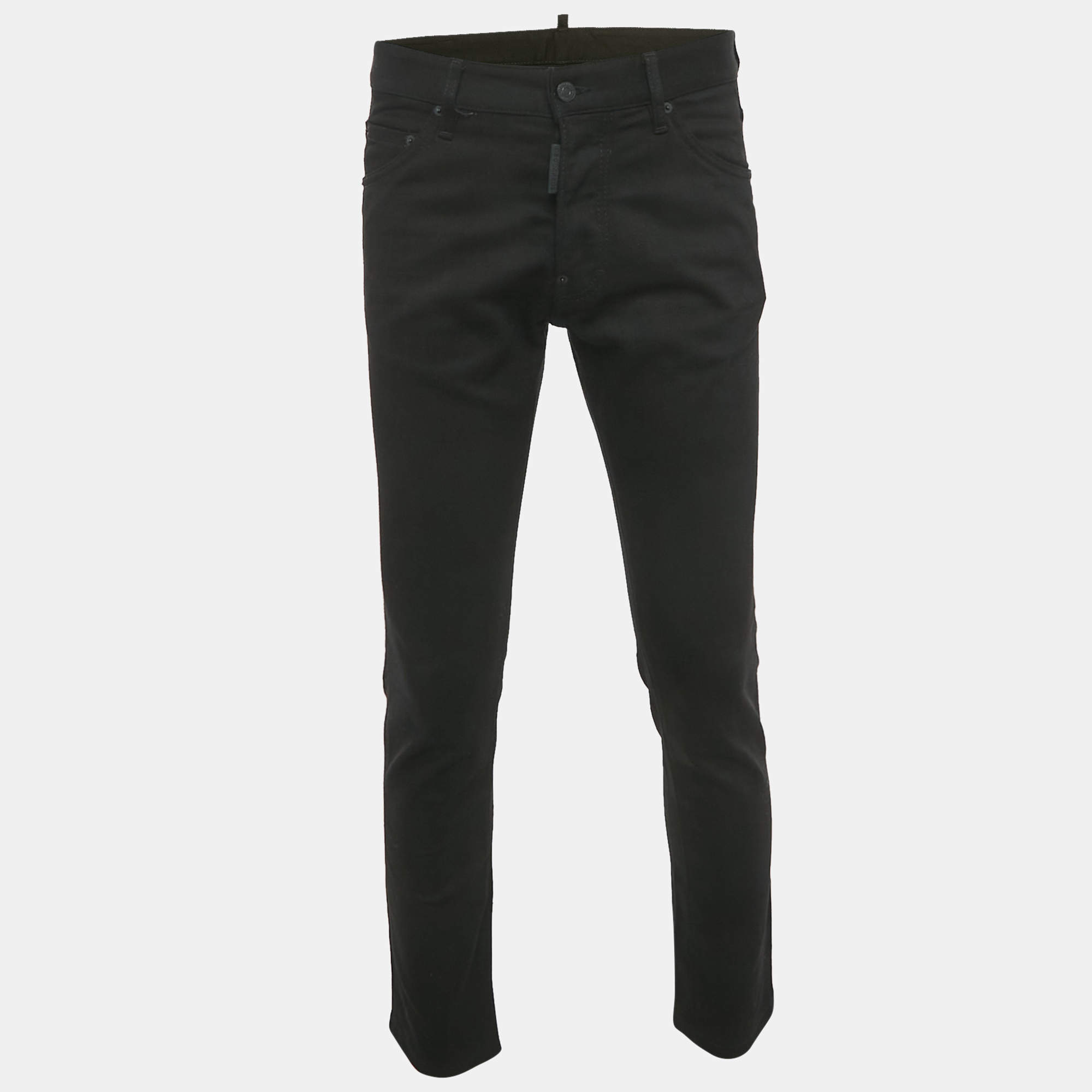 Pre Owned Dsquared2 Black Denim Cool Guy Jean M Waist Waist 34"