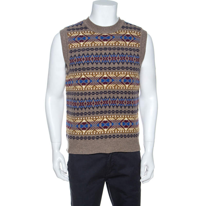 mens wool sleeveless sweater