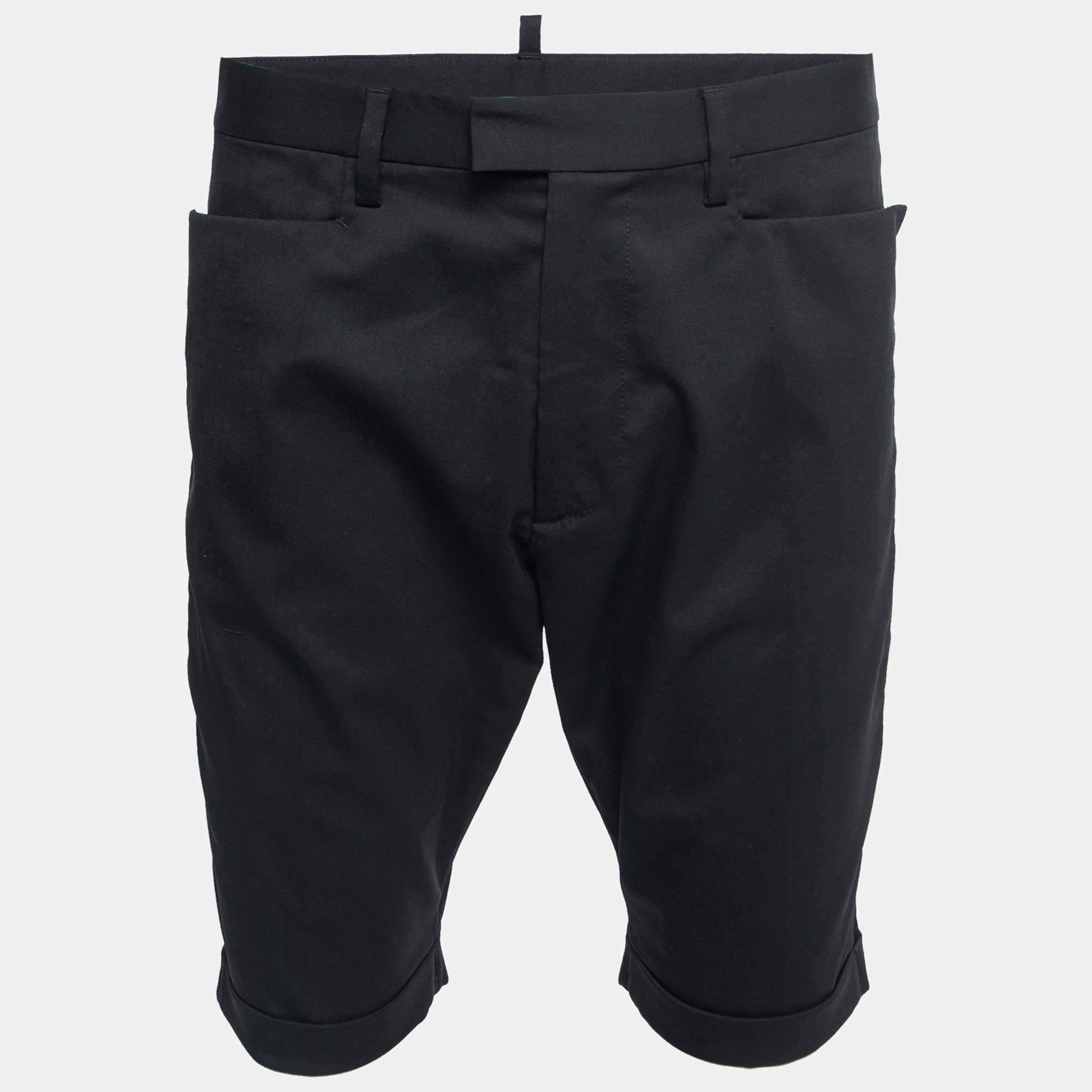 Dsquared2 Black Wool Bermuda Shorts M