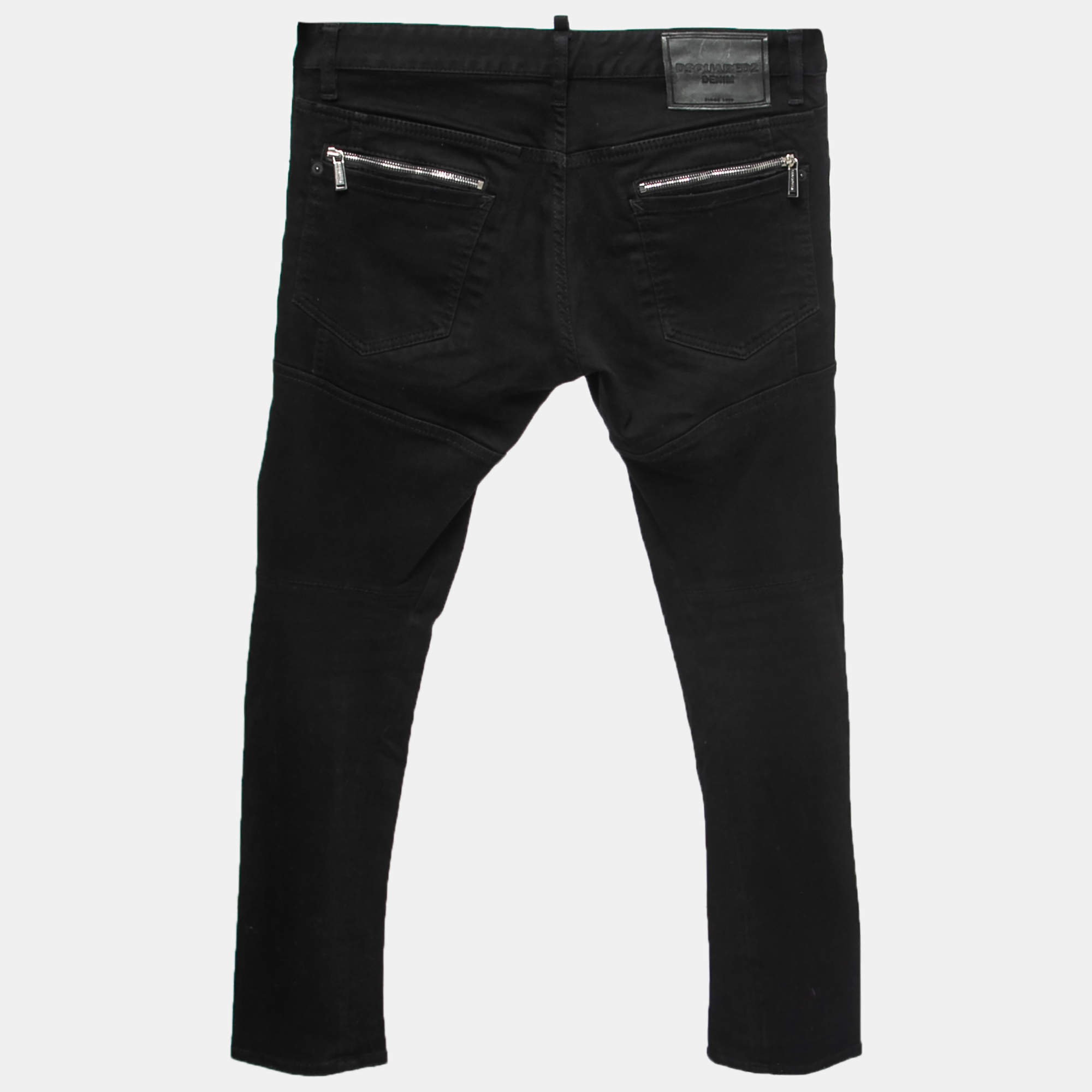 svælg Fundament Fange Dsquared2 Black Distressed Denim Skinny Jeans M Waist 34" Dsquared2 | TLC
