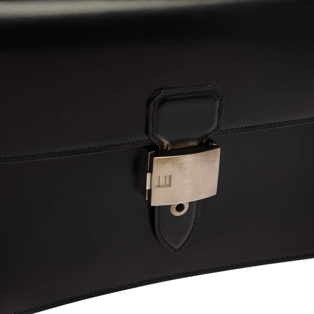 DUNHILL Black Leather Clutch bag DC5444L 