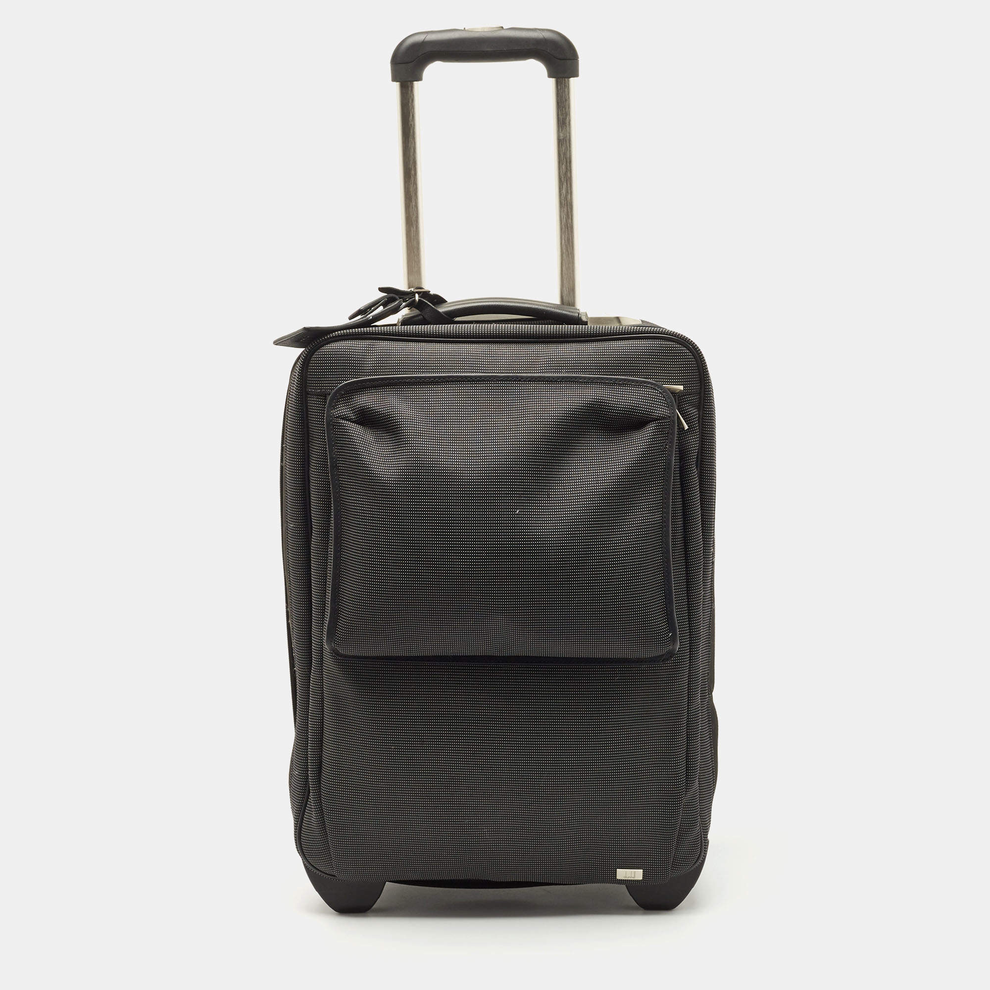 Dunhill Dark Grey Canvas 2 Wheeled Cabin Luggage