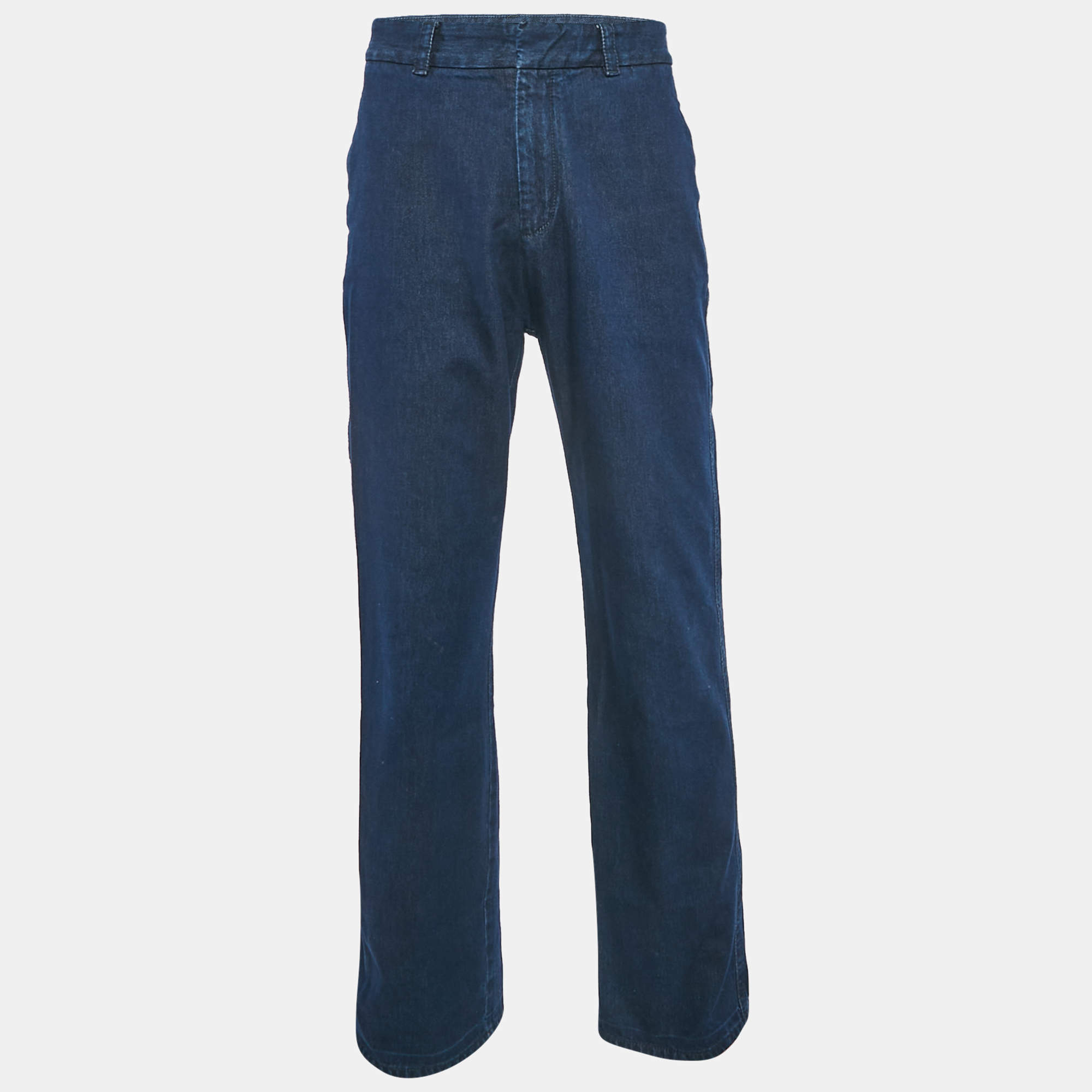 Emporio Armani Navy Blue Denim Workwear Jeans L Waist 35"