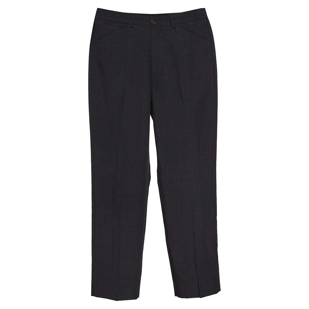 Emporio Armani Charcoal Grey Wool Blend Trousers S 